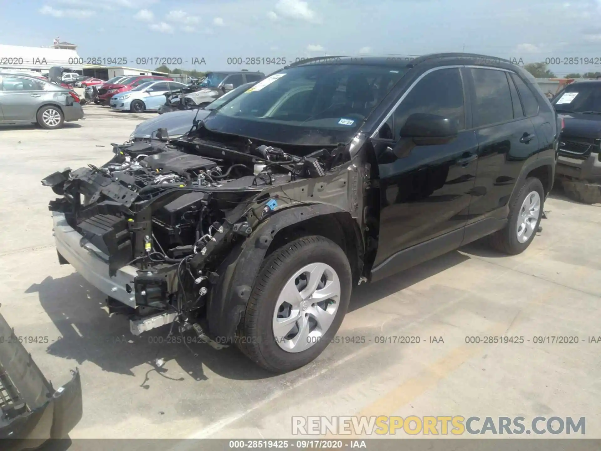 2 Фотография поврежденного автомобиля JTMH1RFV2KD516640 TOYOTA RAV4 2019