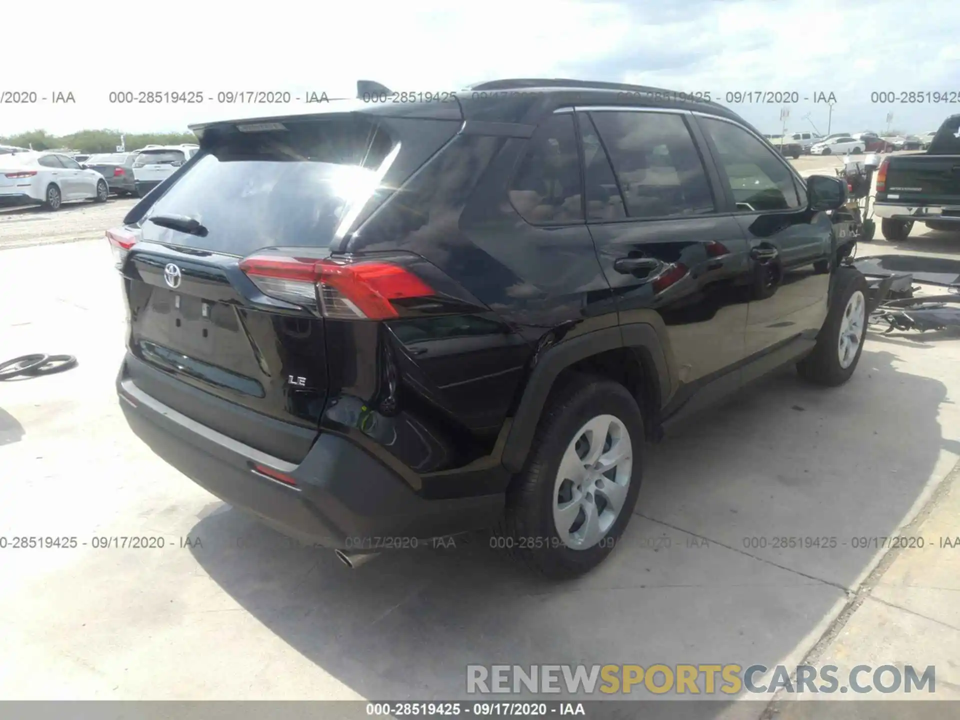 4 Фотография поврежденного автомобиля JTMH1RFV2KD516640 TOYOTA RAV4 2019