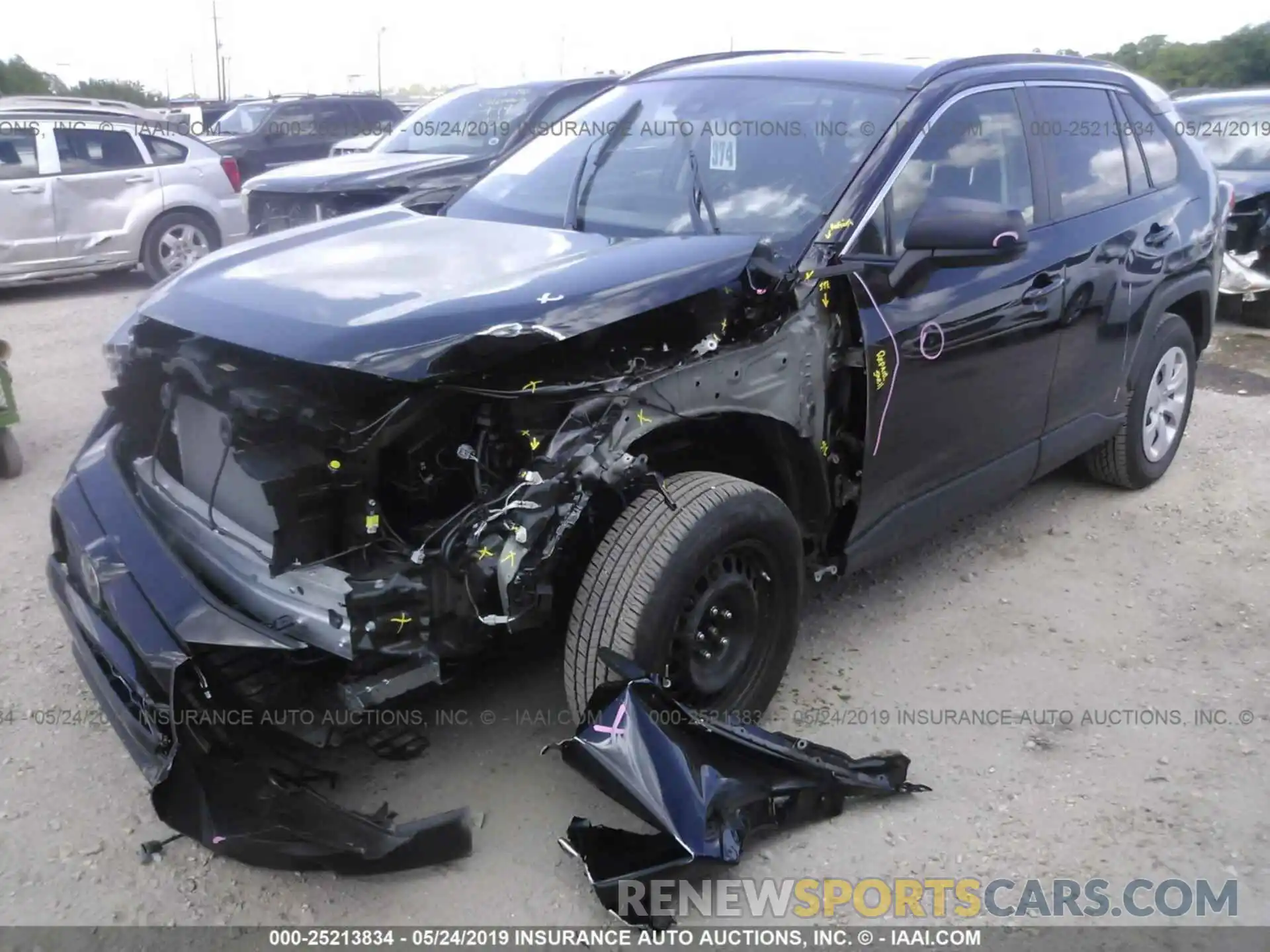 2 Photograph of a damaged car JTMH1RFV2KJ001350 TOYOTA RAV4 2019