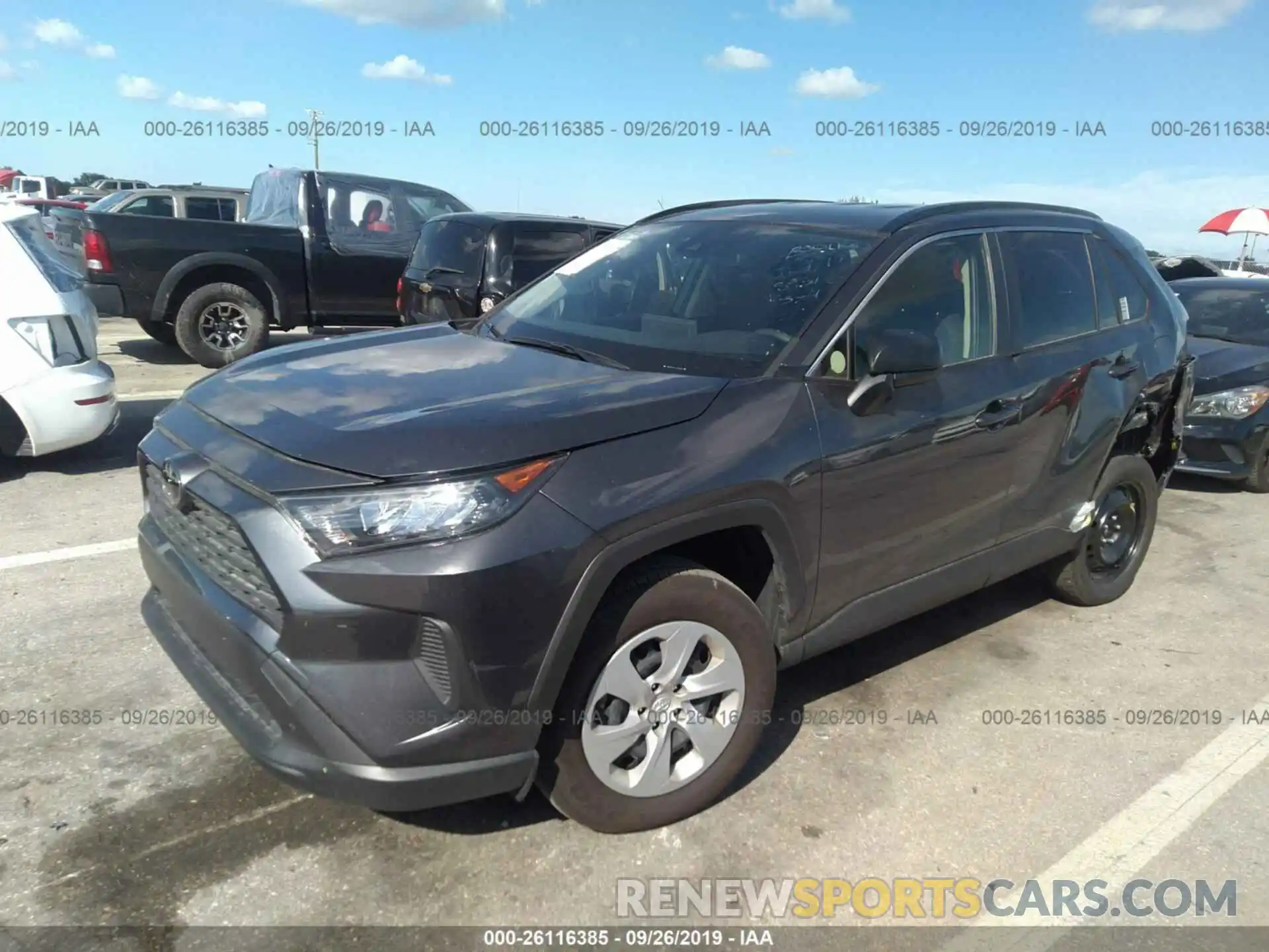 2 Photograph of a damaged car JTMH1RFV2KJ008931 TOYOTA RAV4 2019