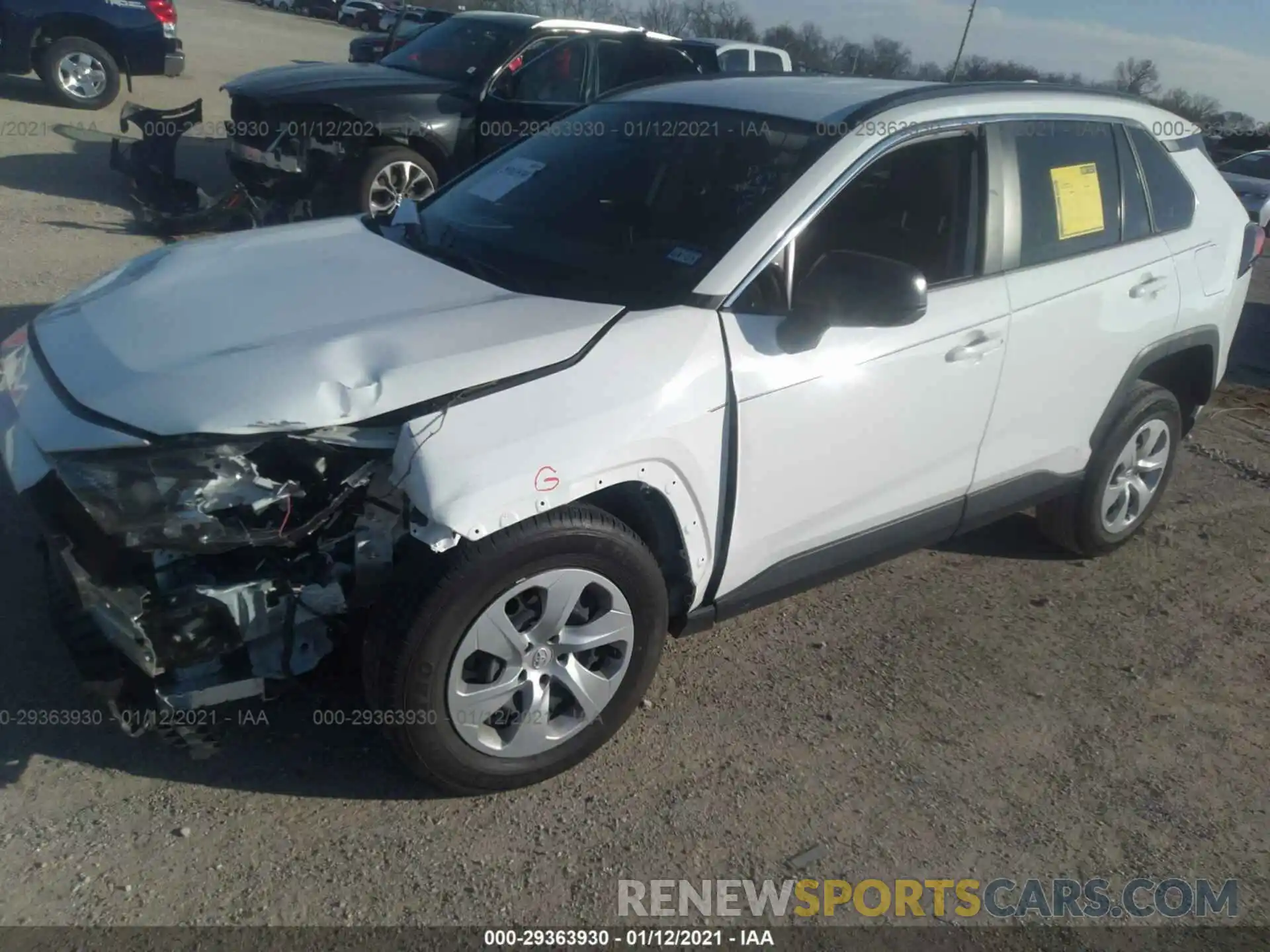 2 Photograph of a damaged car JTMH1RFV2KJ009156 TOYOTA RAV4 2019