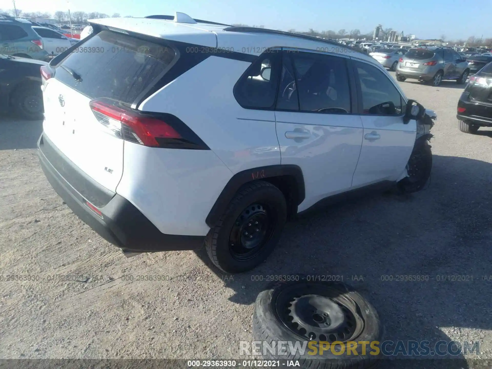 4 Фотография поврежденного автомобиля JTMH1RFV2KJ009156 TOYOTA RAV4 2019