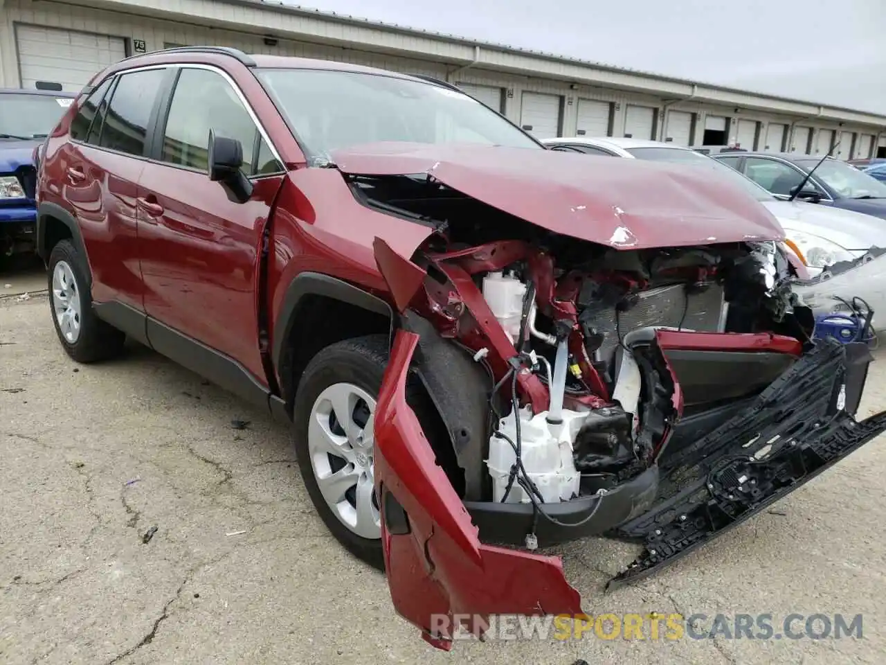 1 Photograph of a damaged car JTMH1RFV2KJ009223 TOYOTA RAV4 2019