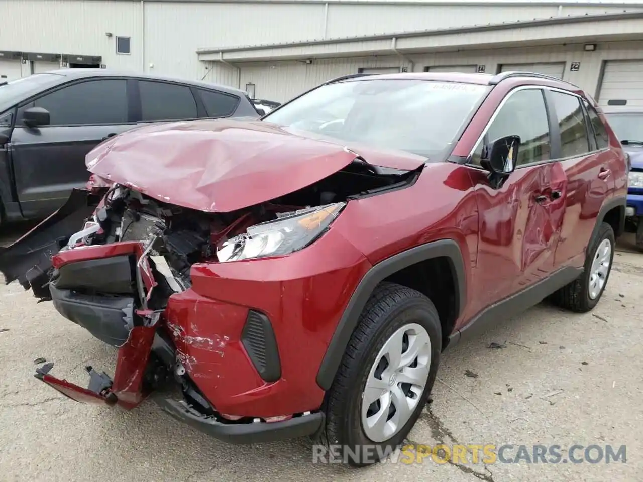 2 Photograph of a damaged car JTMH1RFV2KJ009223 TOYOTA RAV4 2019