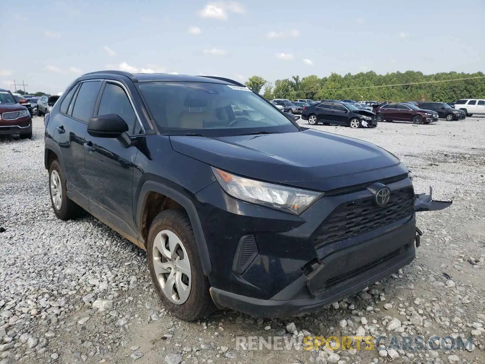 1 Photograph of a damaged car JTMH1RFV2KJ014664 TOYOTA RAV4 2019