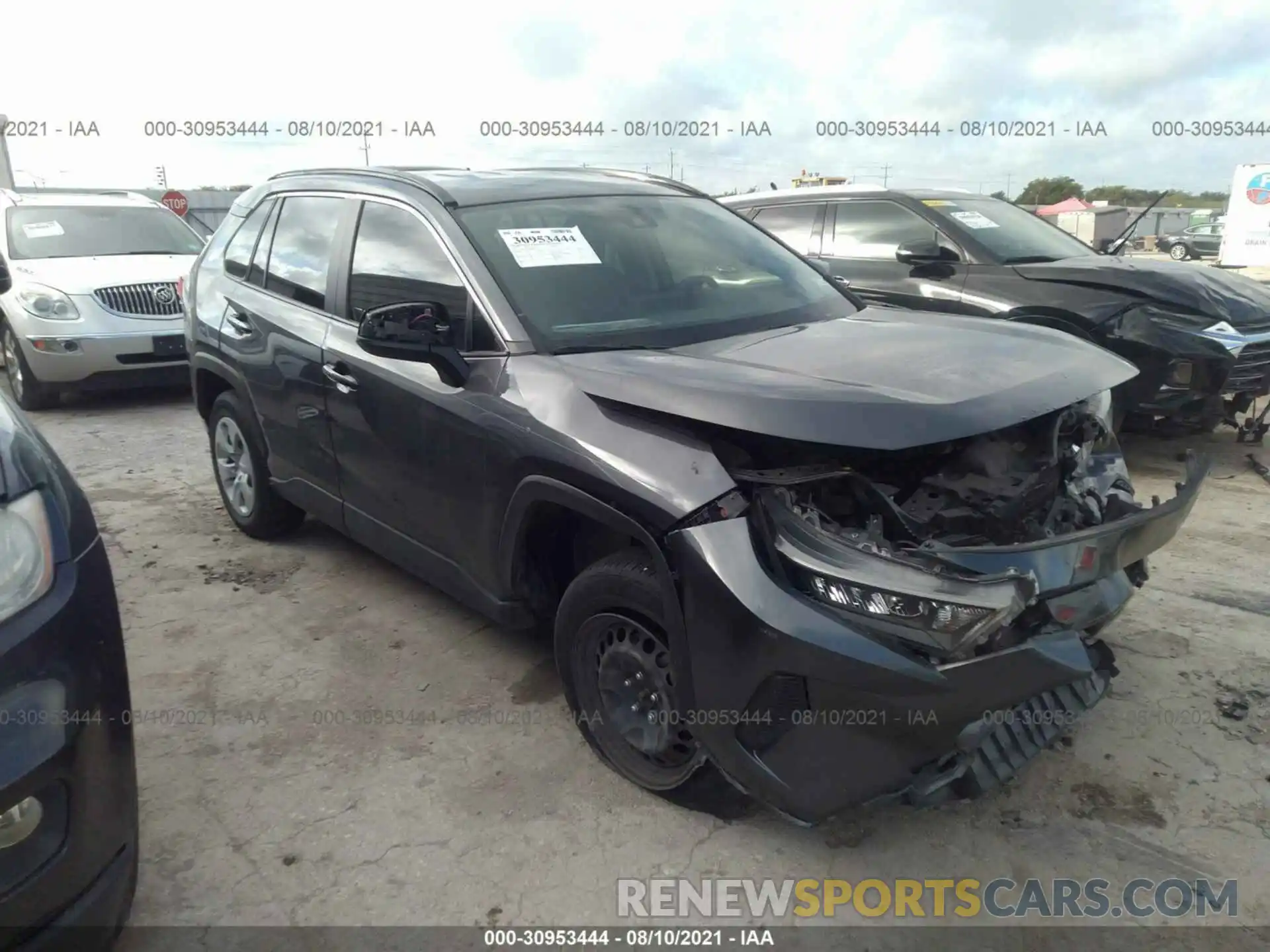 1 Photograph of a damaged car JTMH1RFV3KD005454 TOYOTA RAV4 2019