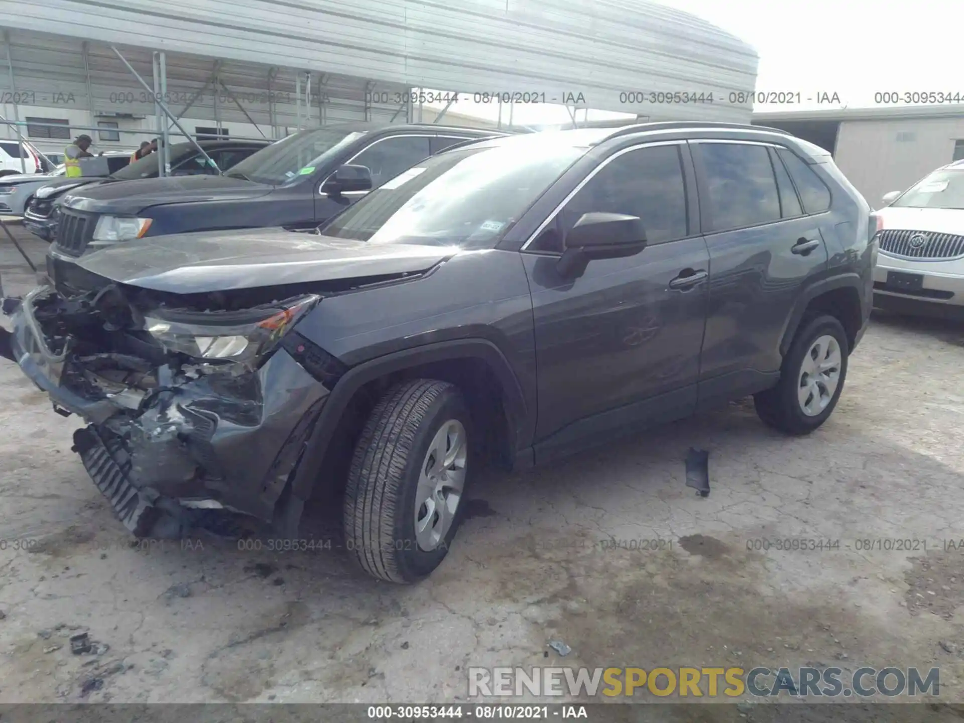 2 Photograph of a damaged car JTMH1RFV3KD005454 TOYOTA RAV4 2019