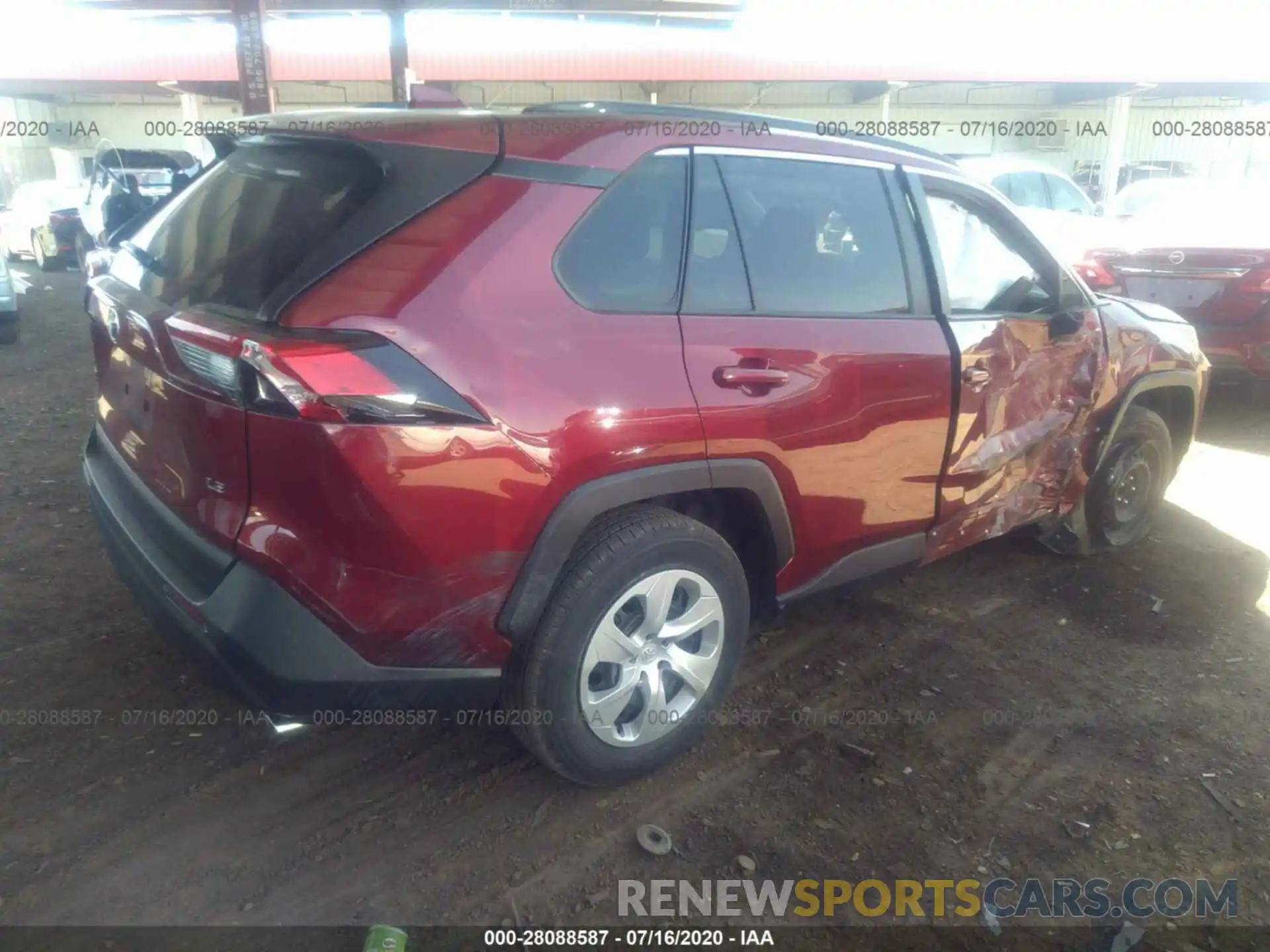 4 Фотография поврежденного автомобиля JTMH1RFV3KD018284 TOYOTA RAV4 2019