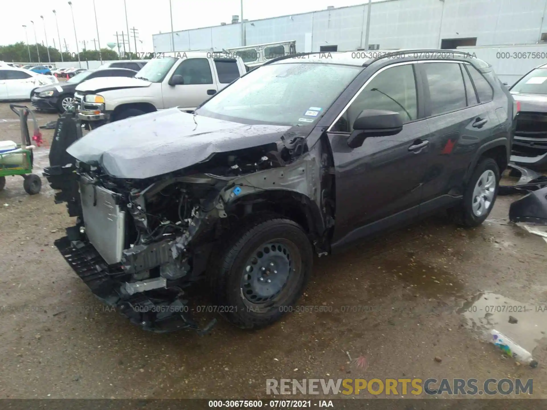 2 Photograph of a damaged car JTMH1RFV3KD036963 TOYOTA RAV4 2019