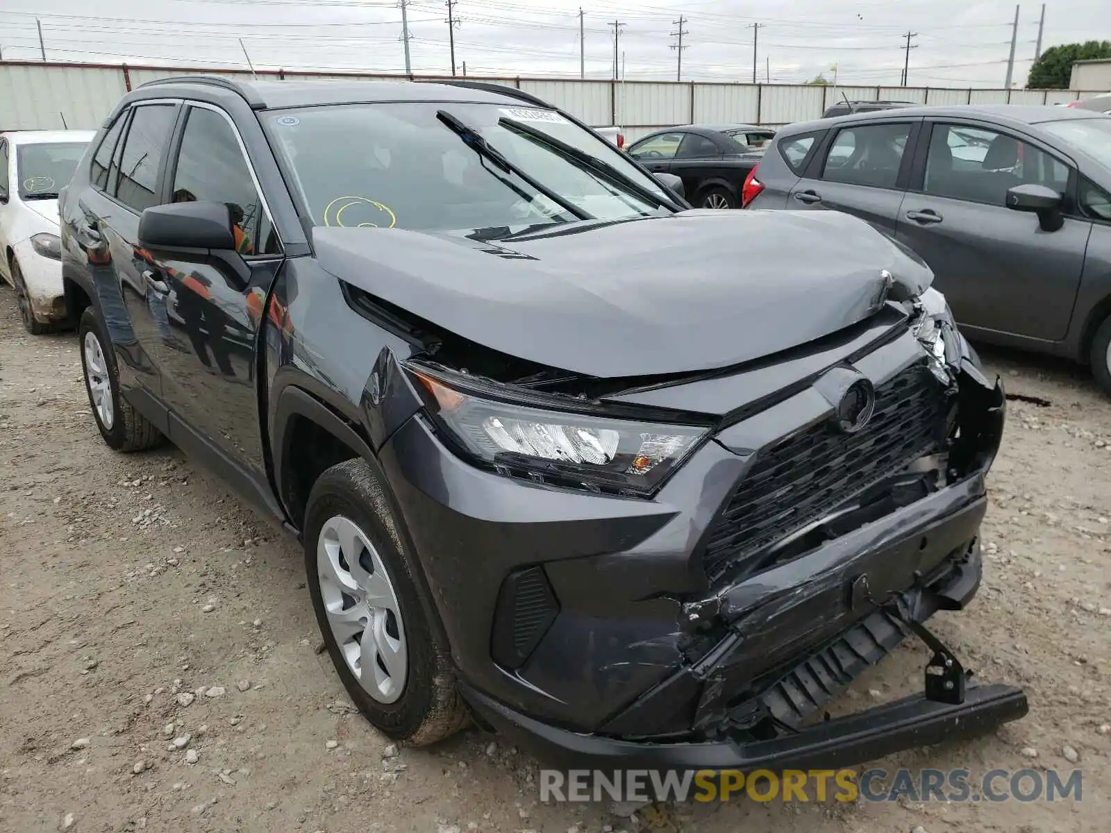 1 Photograph of a damaged car JTMH1RFV3KD038017 TOYOTA RAV4 2019