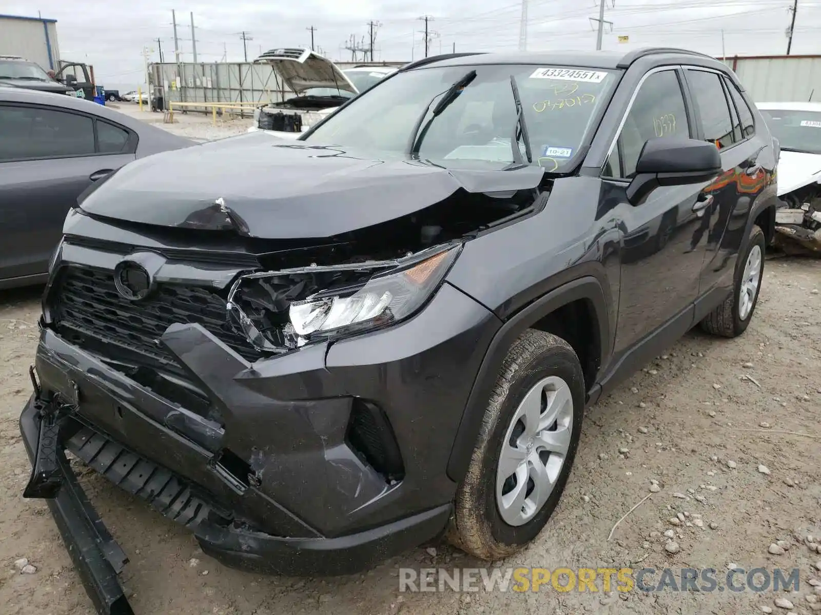 2 Photograph of a damaged car JTMH1RFV3KD038017 TOYOTA RAV4 2019