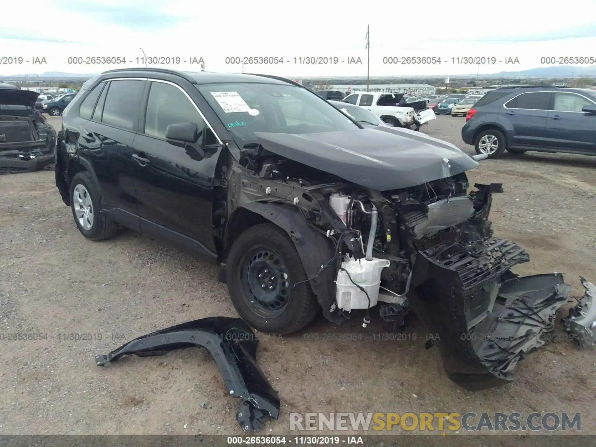 1 Photograph of a damaged car JTMH1RFV3KD501290 TOYOTA RAV4 2019