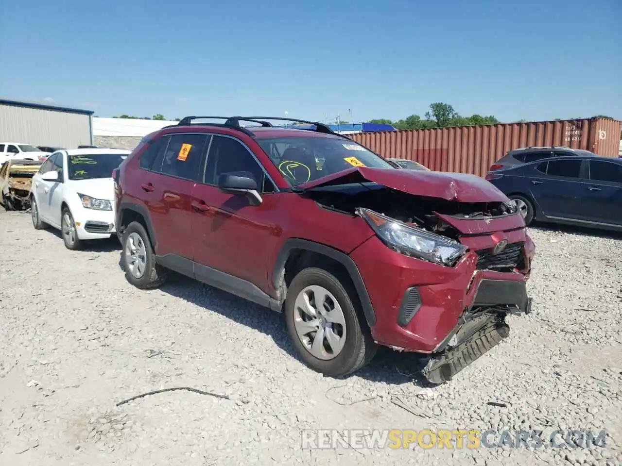 1 Photograph of a damaged car JTMH1RFV3KD508711 TOYOTA RAV4 2019