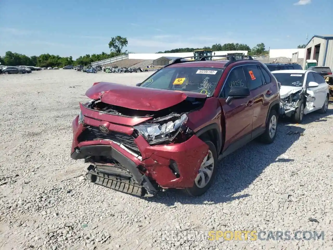 2 Photograph of a damaged car JTMH1RFV3KD508711 TOYOTA RAV4 2019