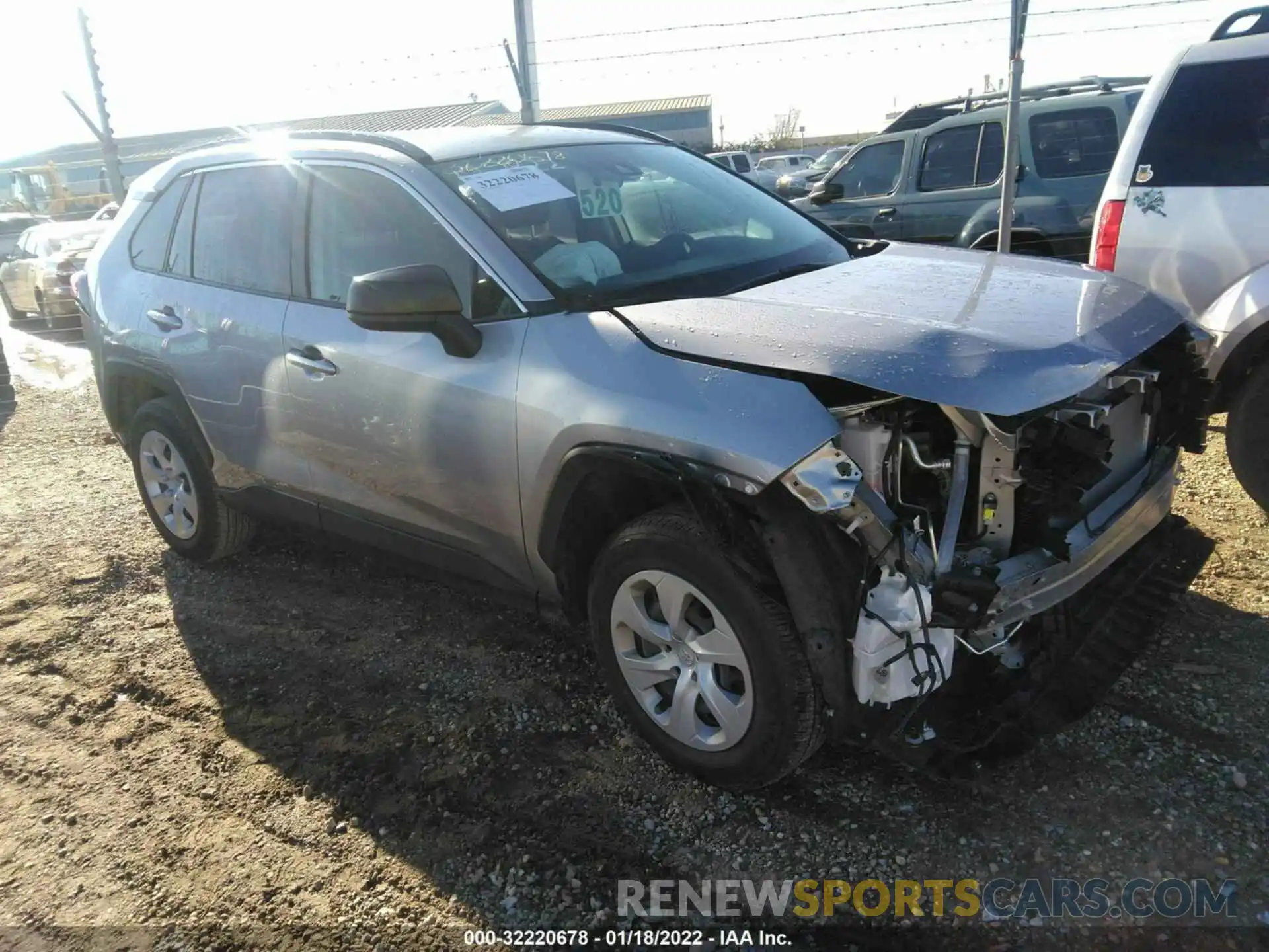 1 Photograph of a damaged car JTMH1RFV3KD516176 TOYOTA RAV4 2019