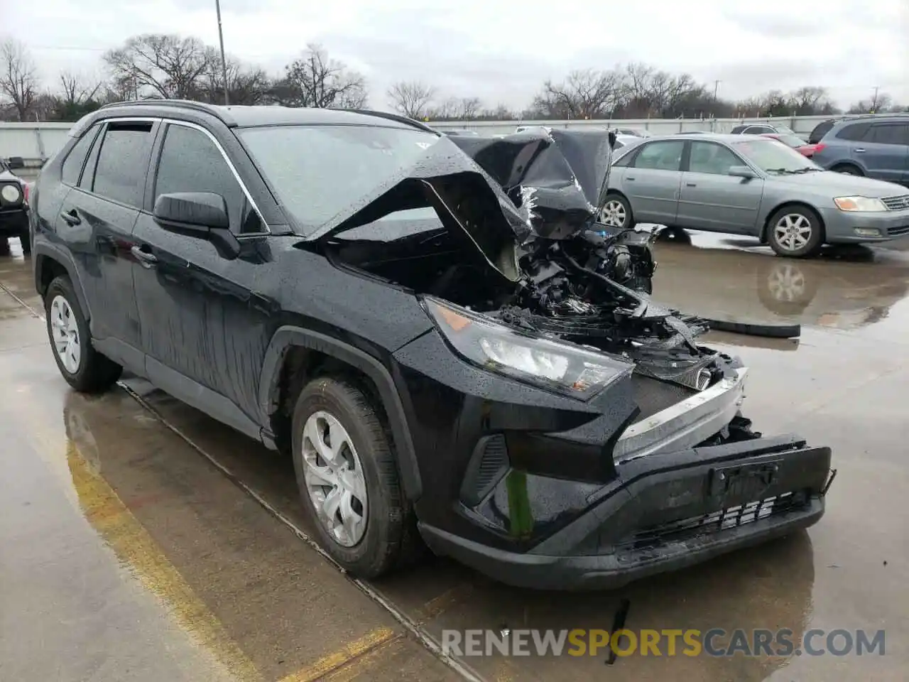 1 Photograph of a damaged car JTMH1RFV3KD516646 TOYOTA RAV4 2019