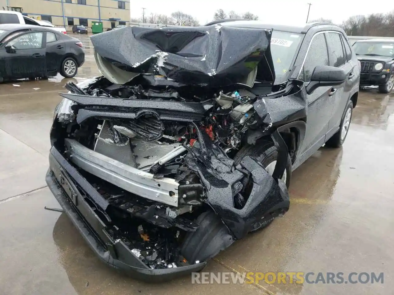 2 Photograph of a damaged car JTMH1RFV3KD516646 TOYOTA RAV4 2019