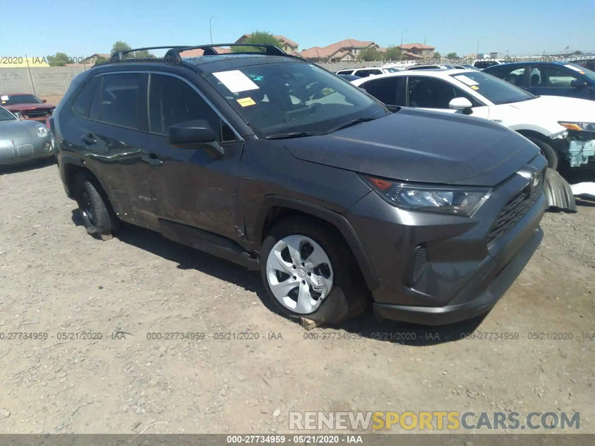 1 Photograph of a damaged car JTMH1RFV3KJ004807 TOYOTA RAV4 2019