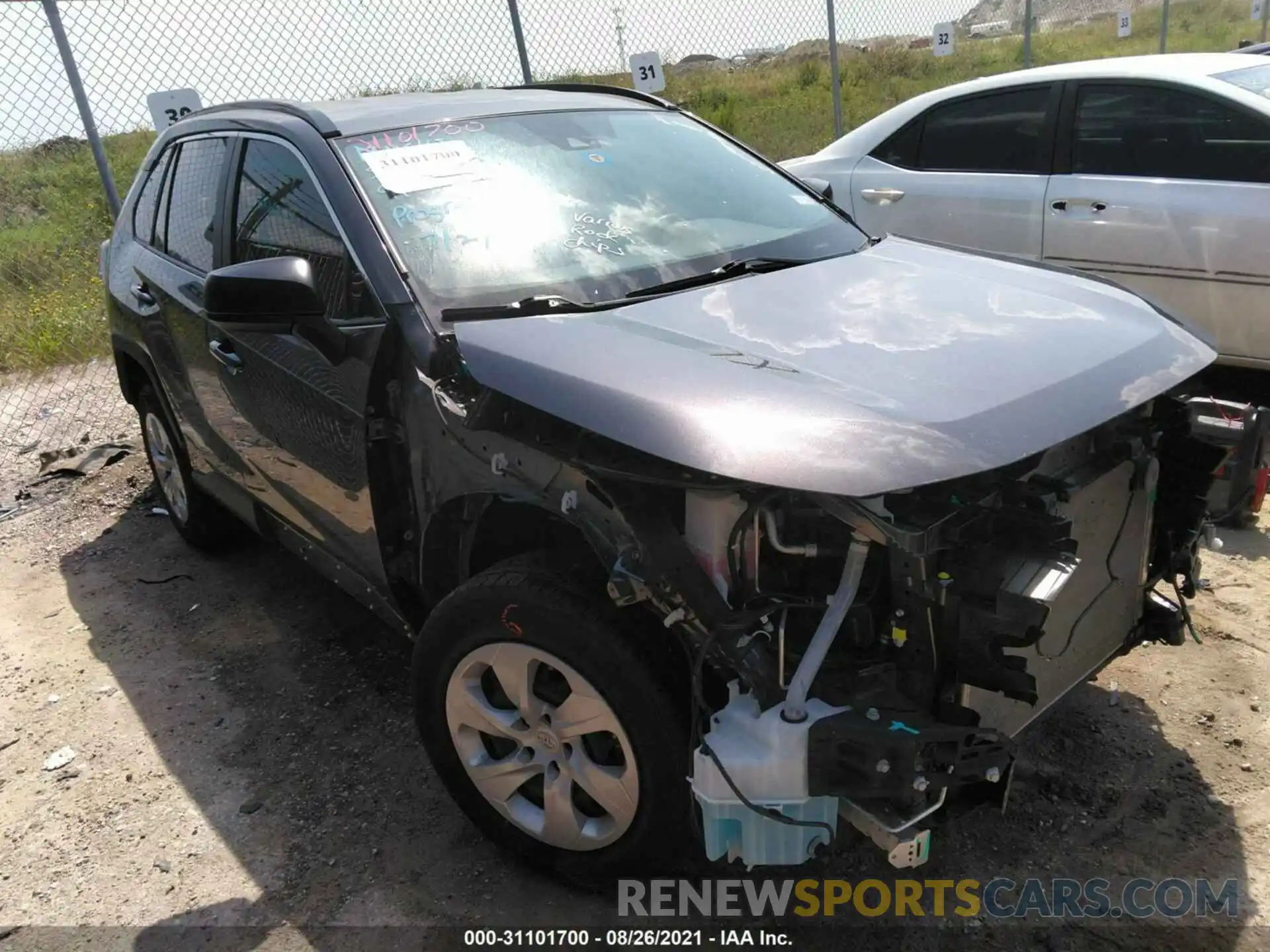 1 Photograph of a damaged car JTMH1RFV3KJ005004 TOYOTA RAV4 2019