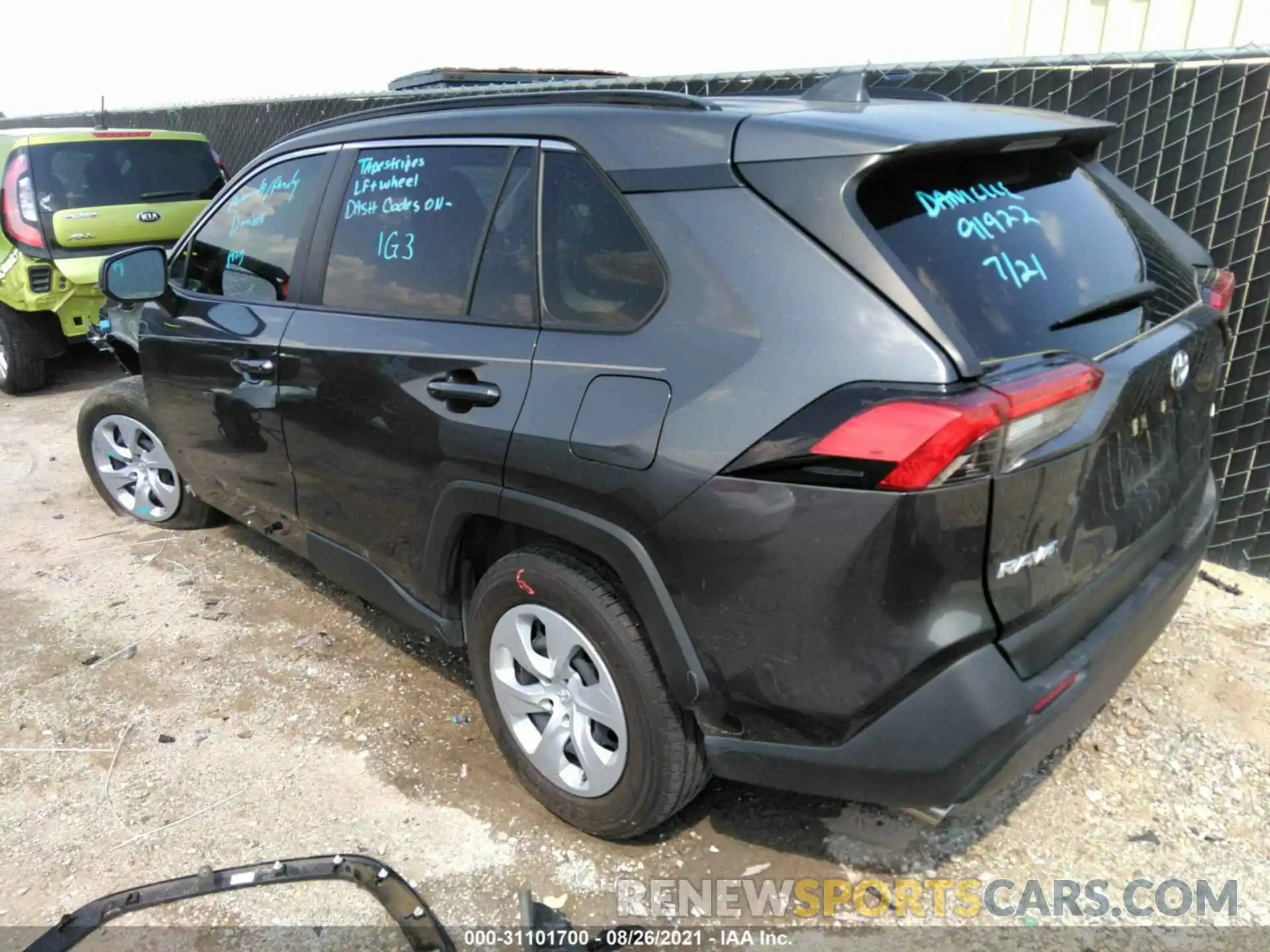 3 Фотография поврежденного автомобиля JTMH1RFV3KJ005004 TOYOTA RAV4 2019