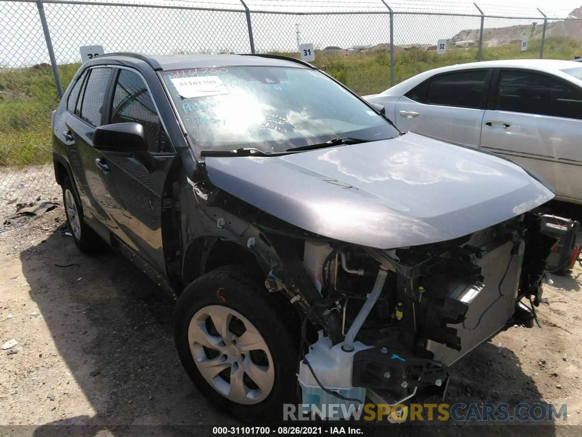 6 Photograph of a damaged car JTMH1RFV3KJ005004 TOYOTA RAV4 2019