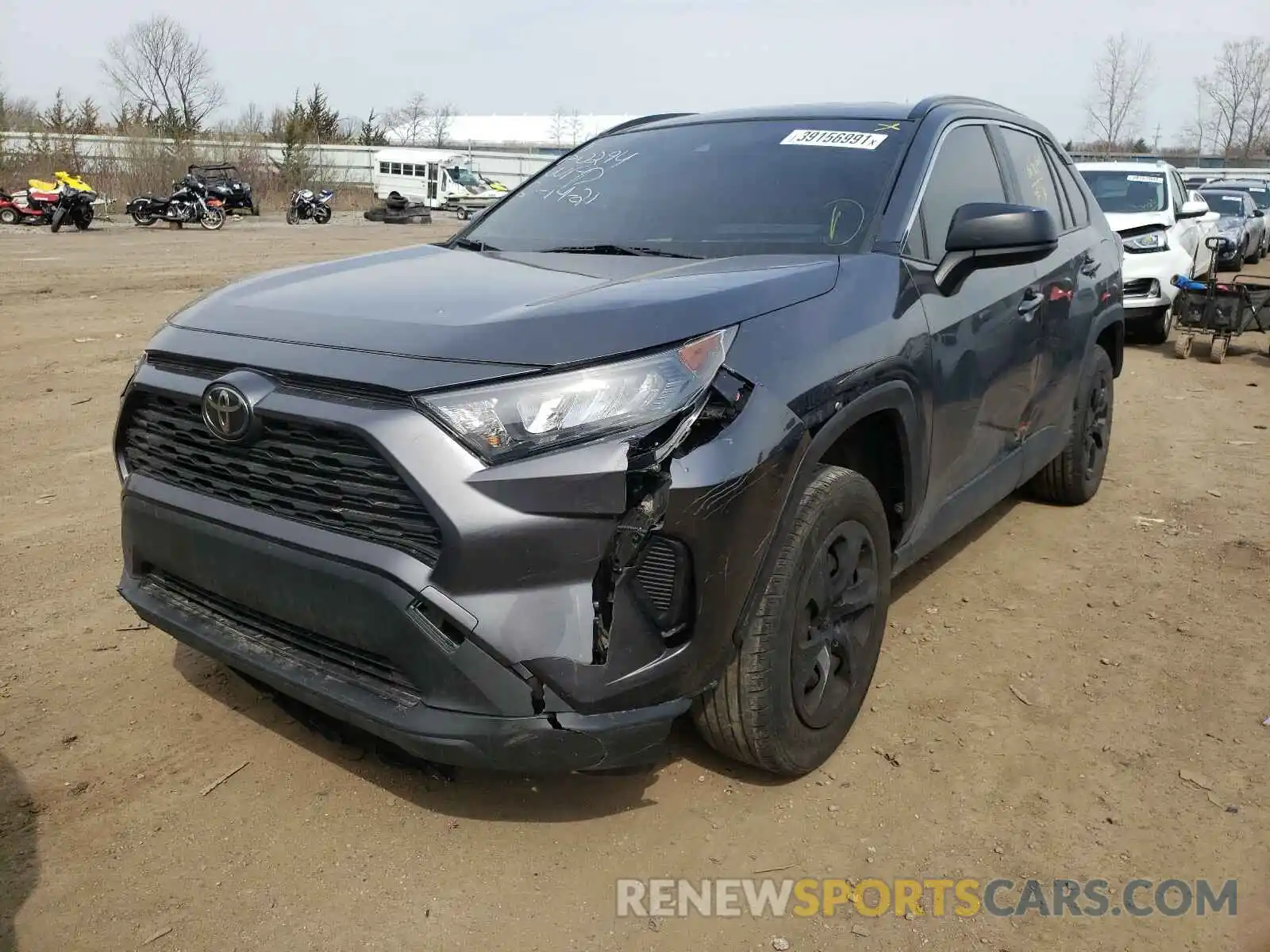 2 Photograph of a damaged car JTMH1RFV3KJ005391 TOYOTA RAV4 2019