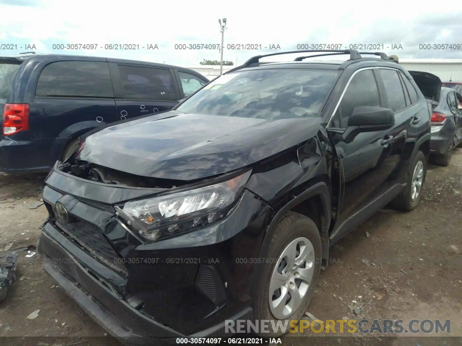 2 Photograph of a damaged car JTMH1RFV3KJ006136 TOYOTA RAV4 2019