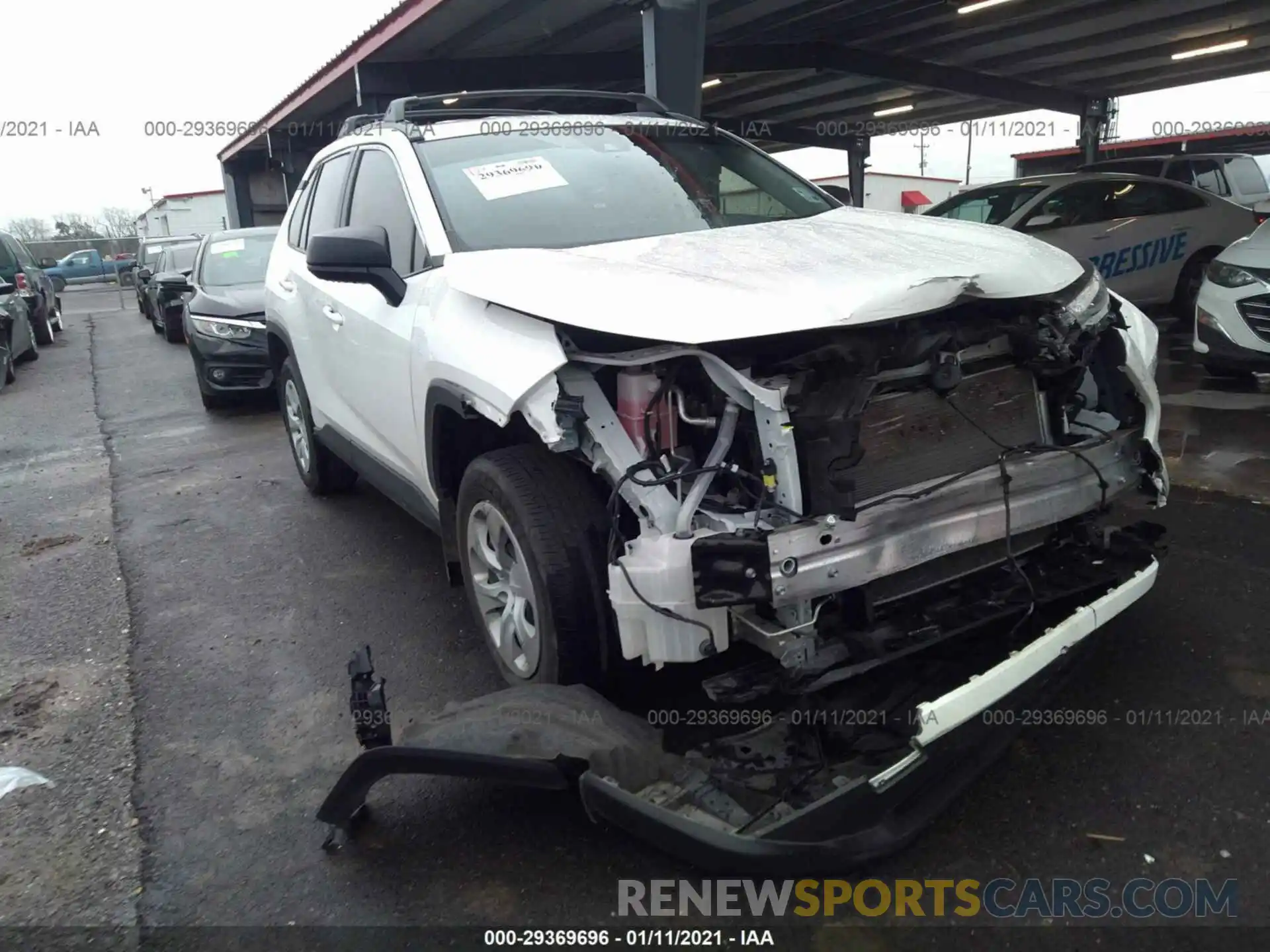 1 Фотография поврежденного автомобиля JTMH1RFV3KJ007030 TOYOTA RAV4 2019