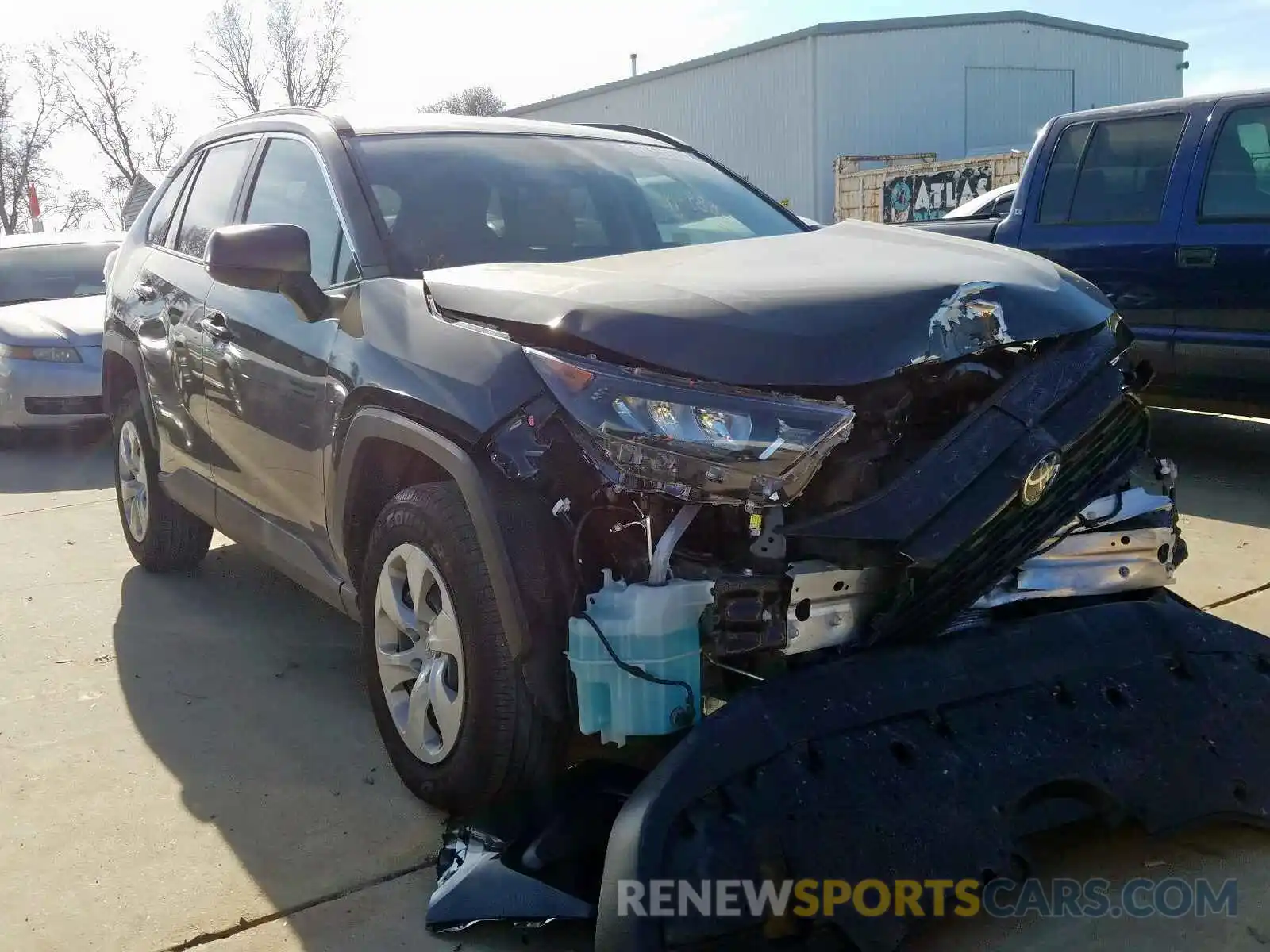 1 Photograph of a damaged car JTMH1RFV3KJ013104 TOYOTA RAV4 2019