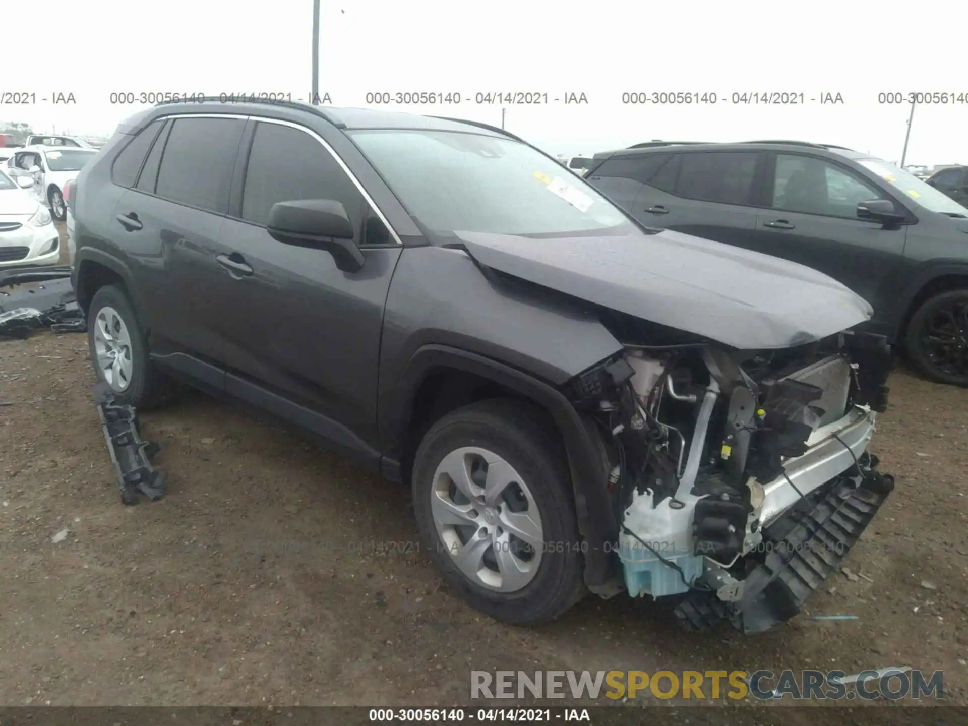 1 Photograph of a damaged car JTMH1RFV4KD004653 TOYOTA RAV4 2019