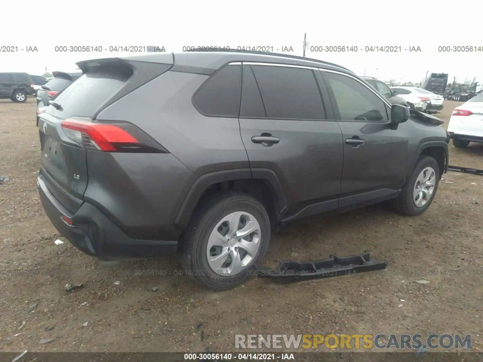 4 Фотография поврежденного автомобиля JTMH1RFV4KD004653 TOYOTA RAV4 2019