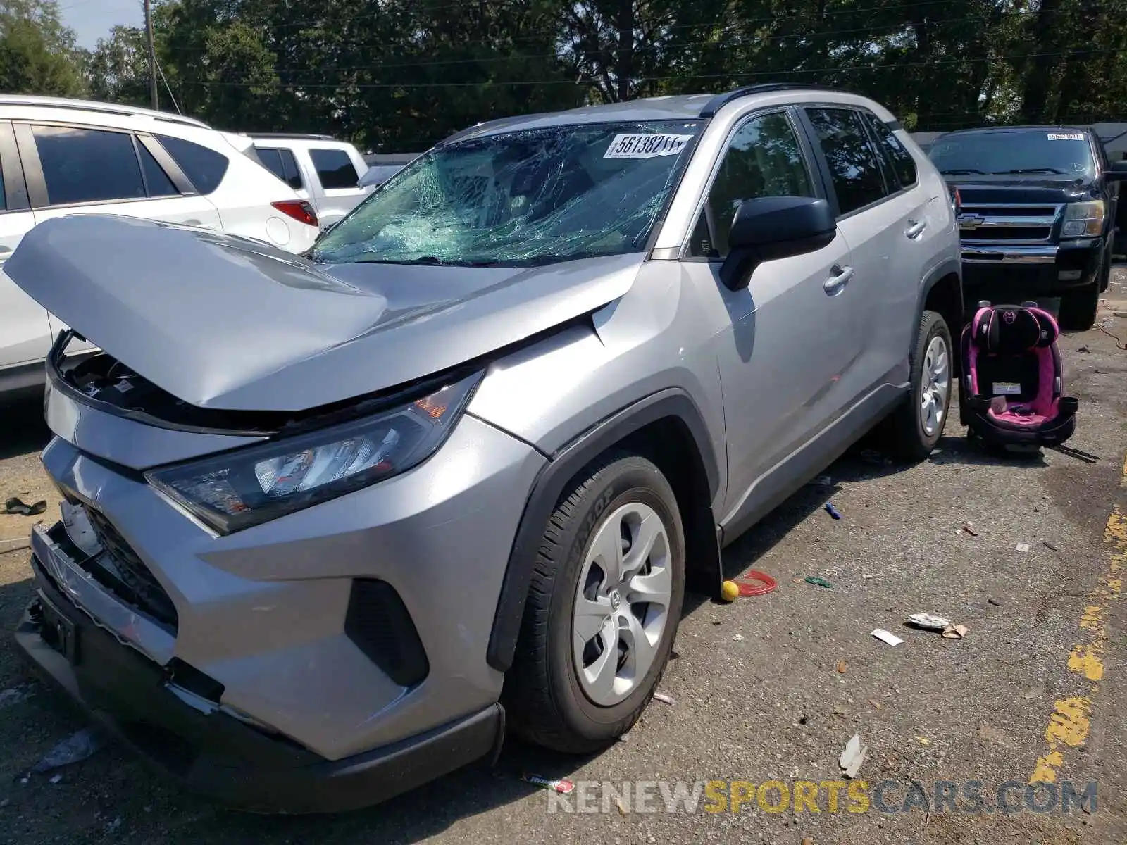 2 Фотография поврежденного автомобиля JTMH1RFV4KD013210 TOYOTA RAV4 2019