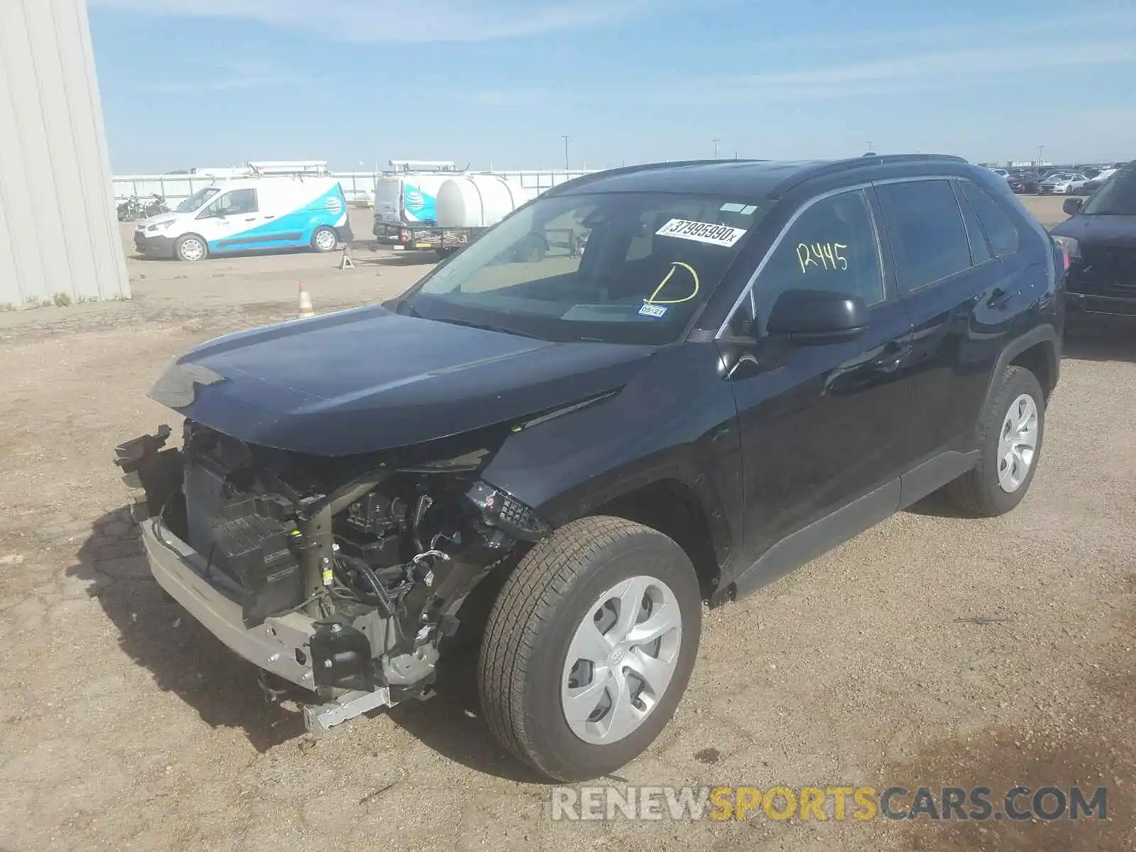 2 Photograph of a damaged car JTMH1RFV4KD013725 TOYOTA RAV4 2019