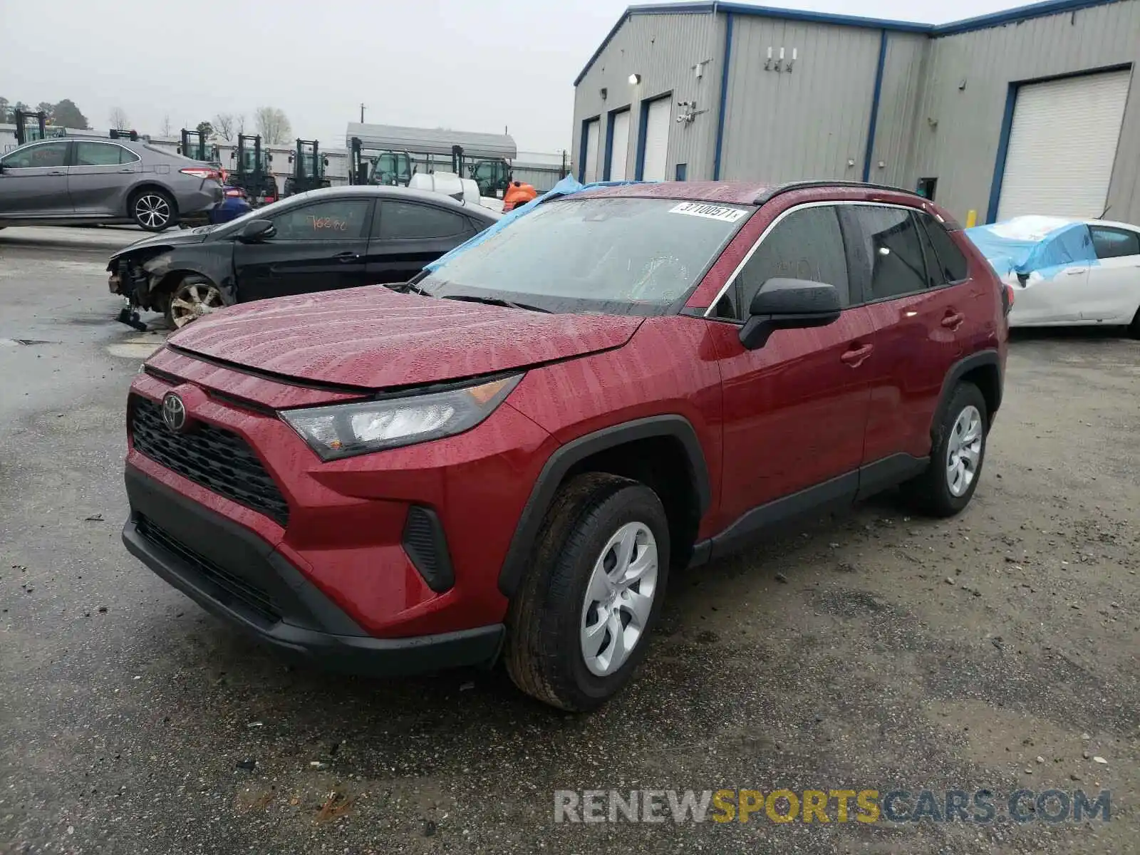 2 Photograph of a damaged car JTMH1RFV4KD015734 TOYOTA RAV4 2019