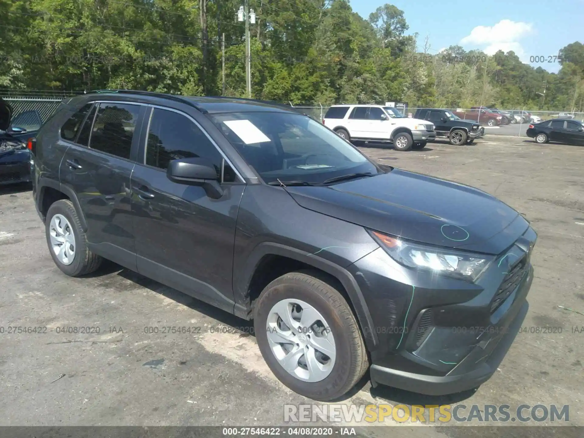 1 Photograph of a damaged car JTMH1RFV4KD022442 TOYOTA RAV4 2019