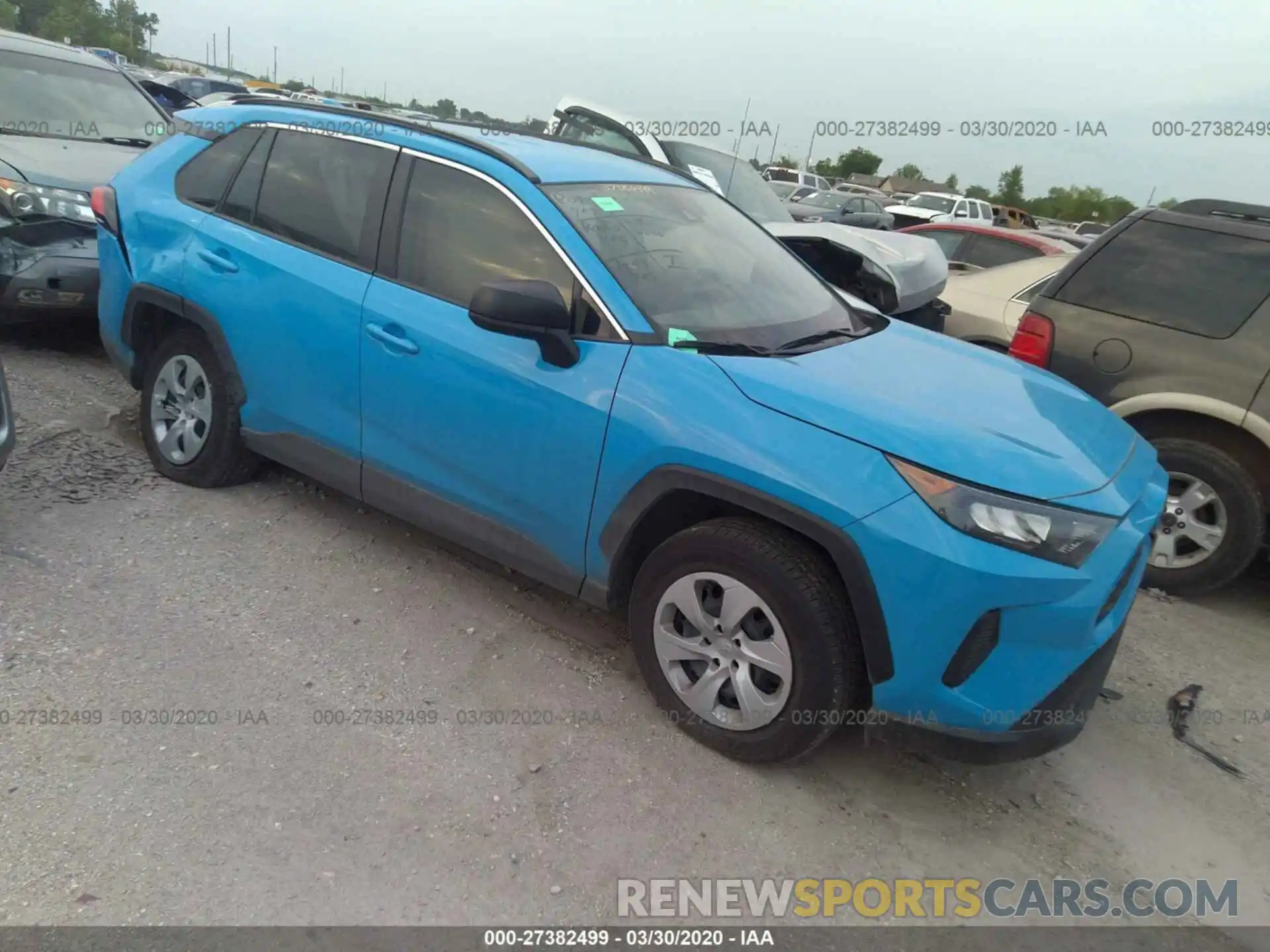 1 Photograph of a damaged car JTMH1RFV4KD040620 TOYOTA RAV4 2019