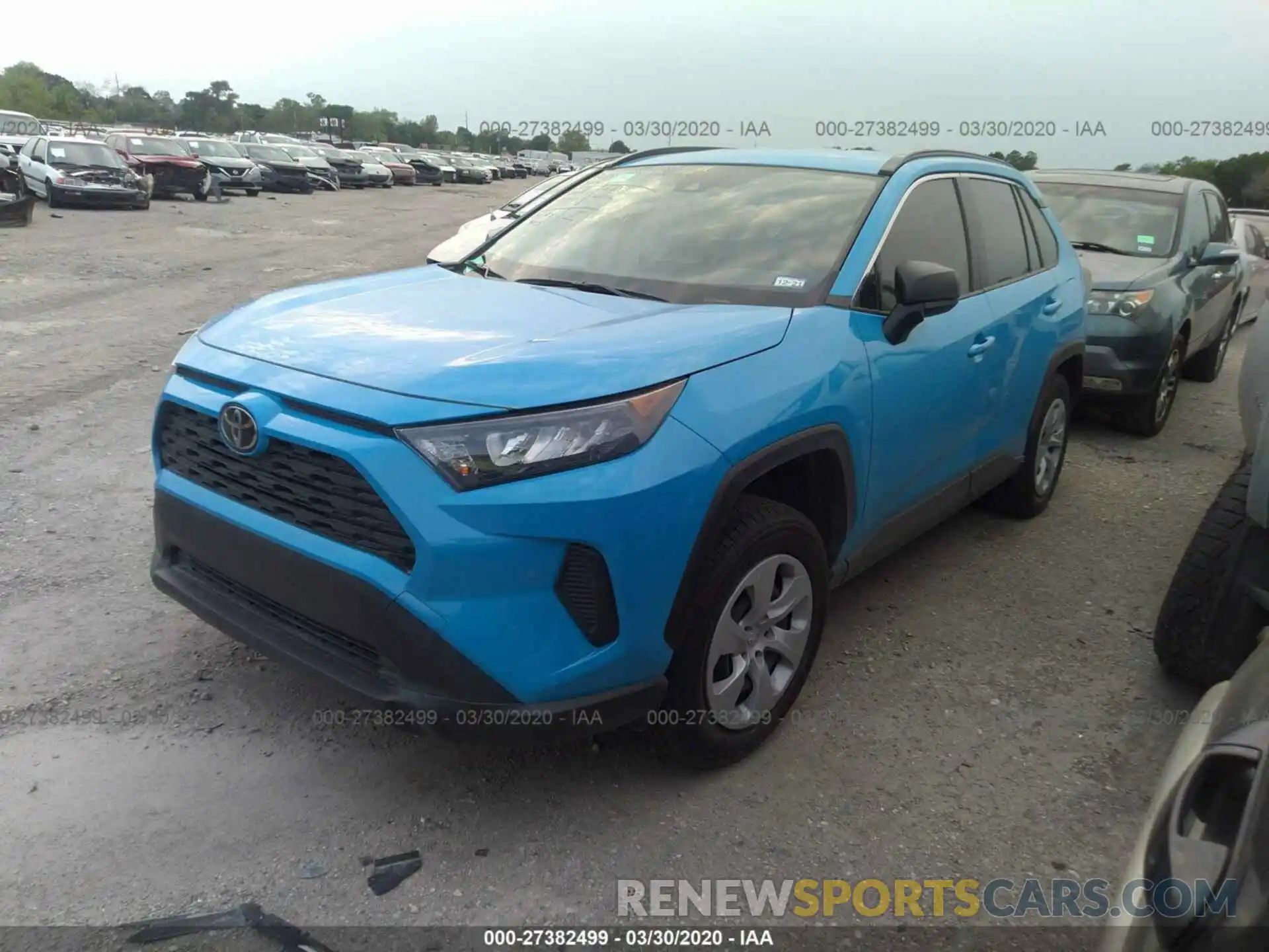 2 Фотография поврежденного автомобиля JTMH1RFV4KD040620 TOYOTA RAV4 2019