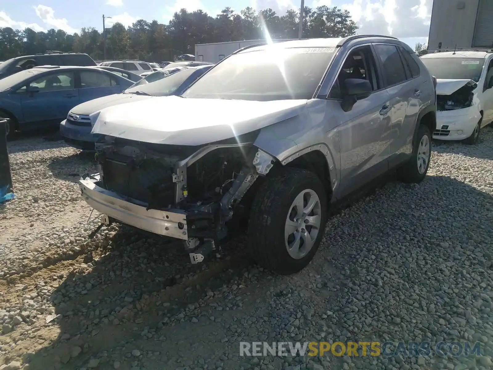 2 Photograph of a damaged car JTMH1RFV4KD508720 TOYOTA RAV4 2019