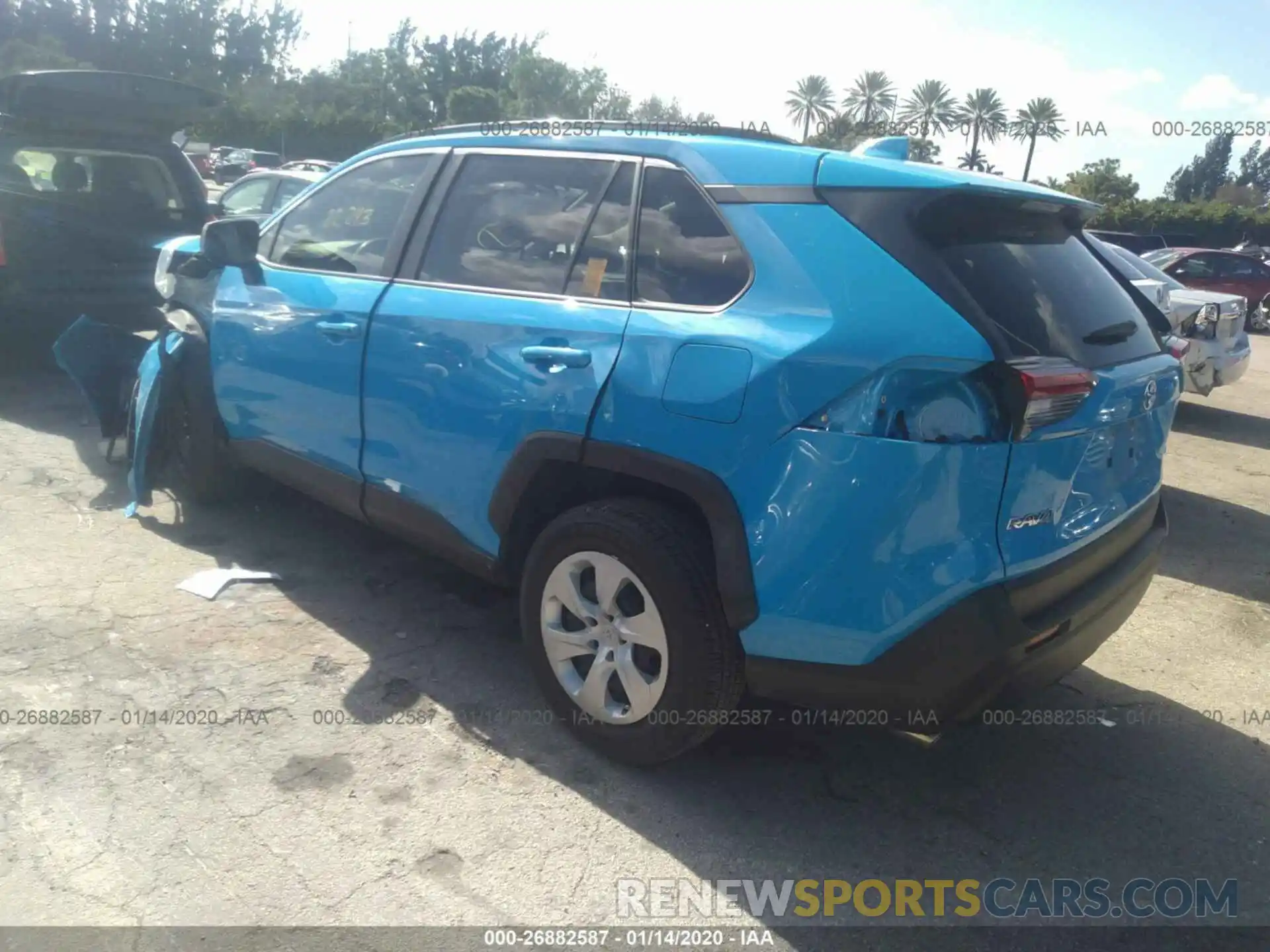 3 Photograph of a damaged car JTMH1RFV4KD514503 TOYOTA RAV4 2019