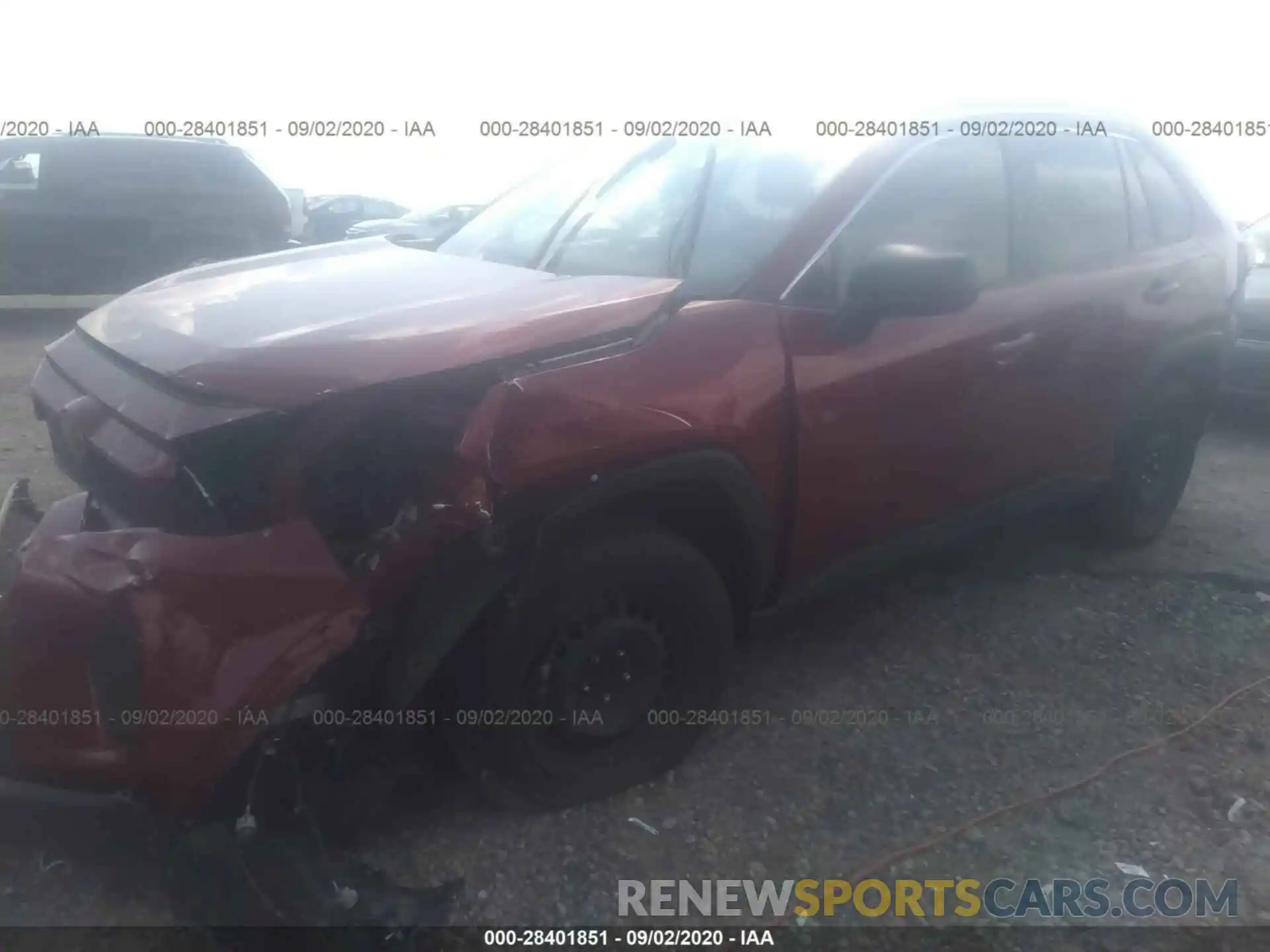 2 Photograph of a damaged car JTMH1RFV4KJ001768 TOYOTA RAV4 2019