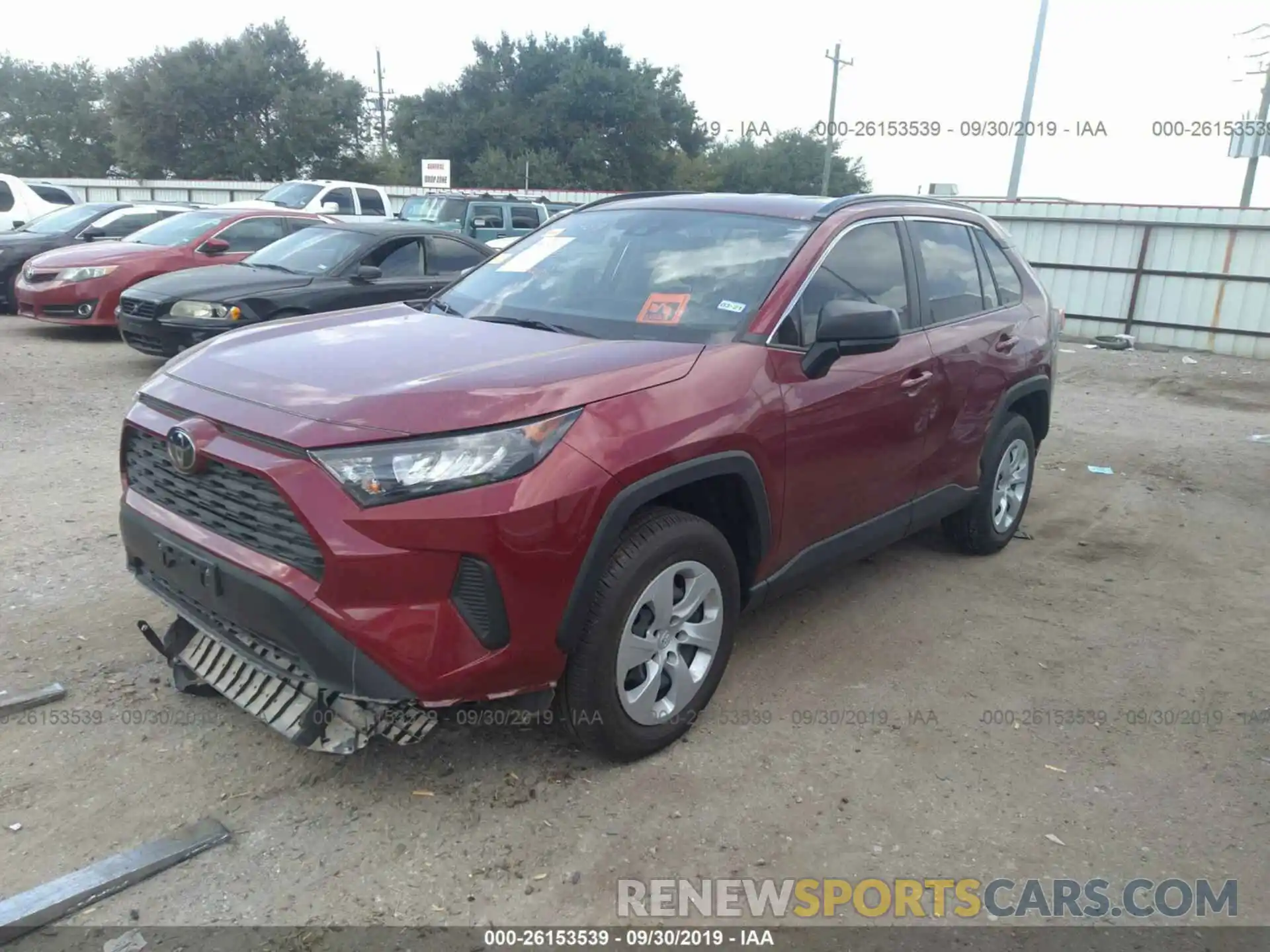 2 Фотография поврежденного автомобиля JTMH1RFV4KJ004511 TOYOTA RAV4 2019