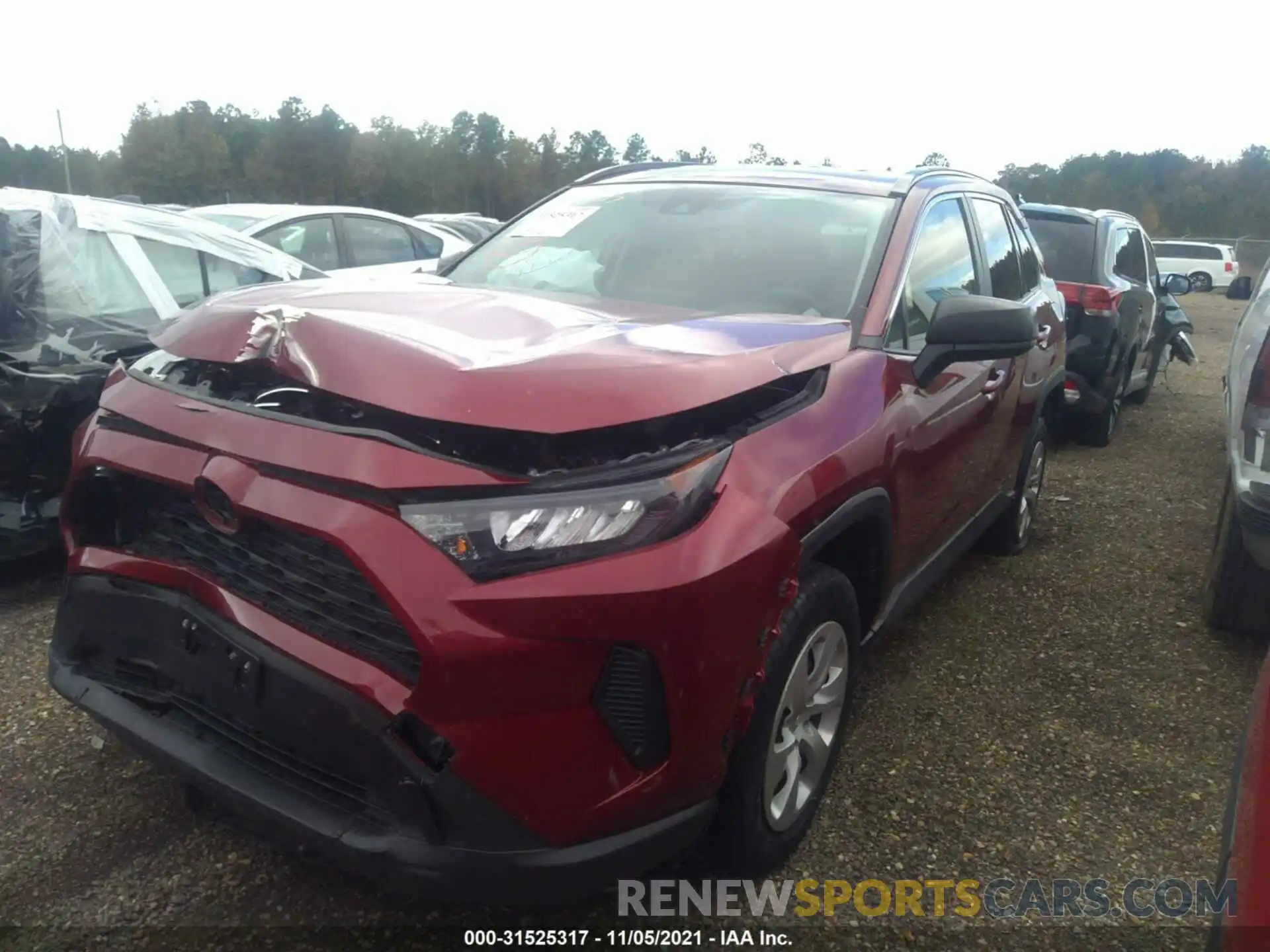 2 Photograph of a damaged car JTMH1RFV4KJ005111 TOYOTA RAV4 2019