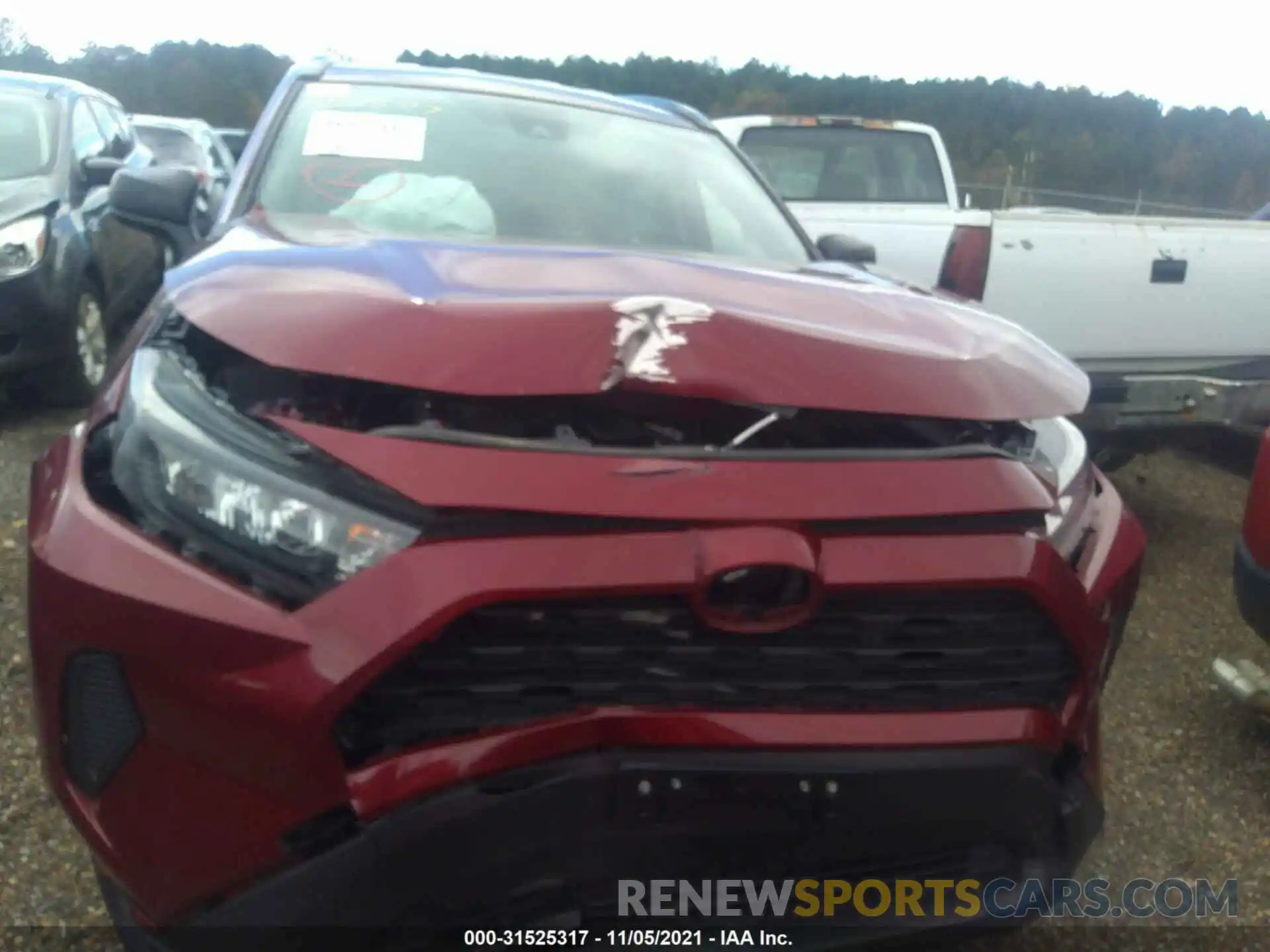 6 Photograph of a damaged car JTMH1RFV4KJ005111 TOYOTA RAV4 2019