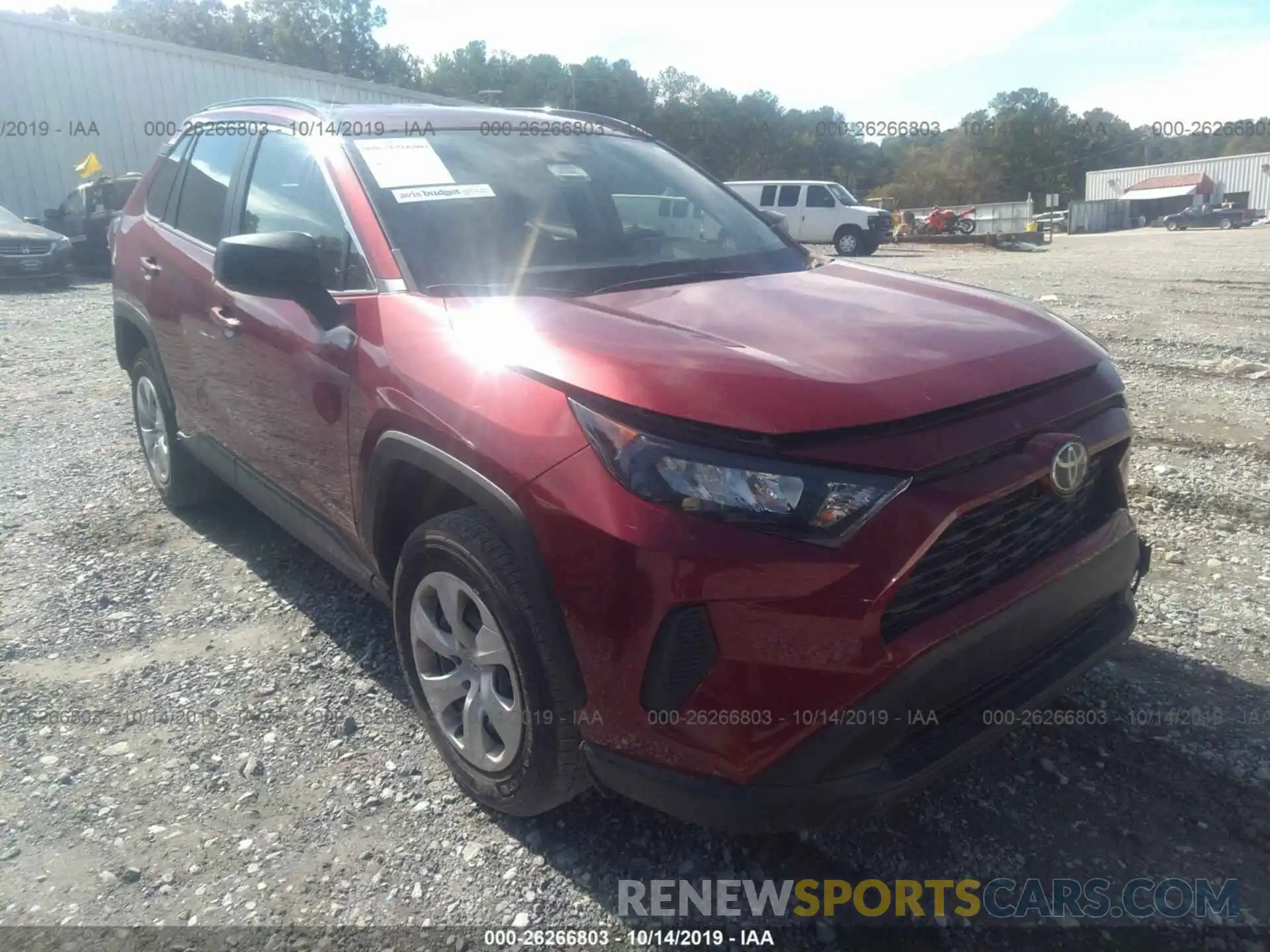 1 Photograph of a damaged car JTMH1RFV4KJ006078 TOYOTA RAV4 2019