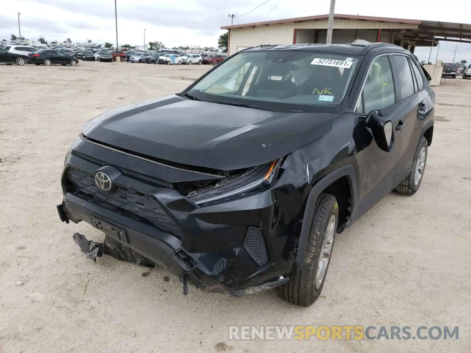 2 Photograph of a damaged car JTMH1RFV4KJ006565 TOYOTA RAV4 2019