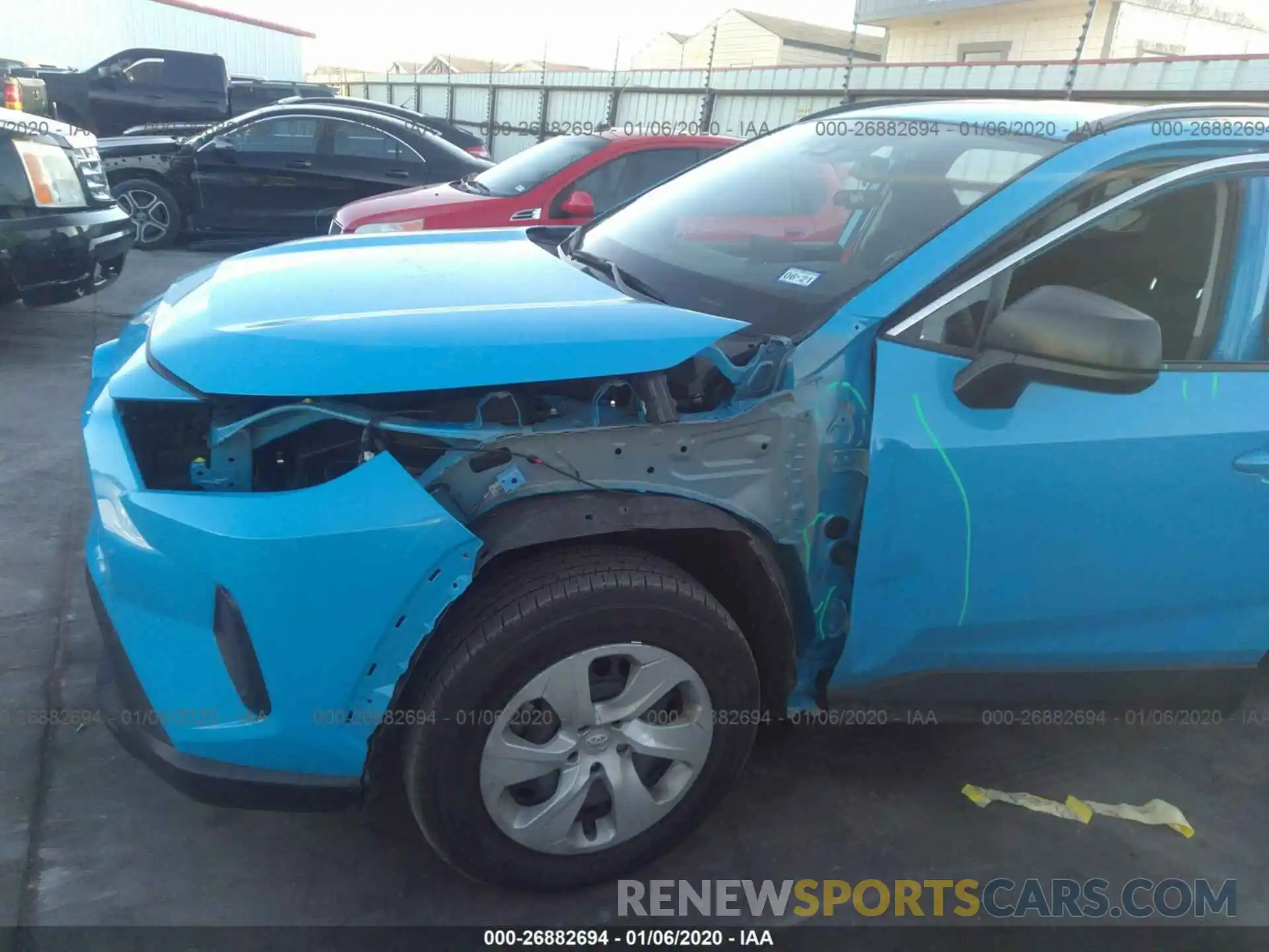 6 Фотография поврежденного автомобиля JTMH1RFV4KJ012088 TOYOTA RAV4 2019