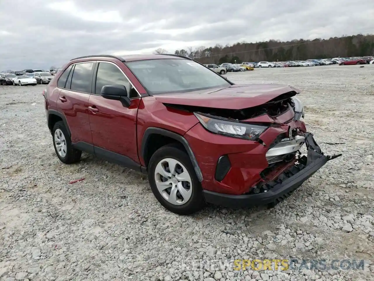 1 Photograph of a damaged car JTMH1RFV5KD007447 TOYOTA RAV4 2019