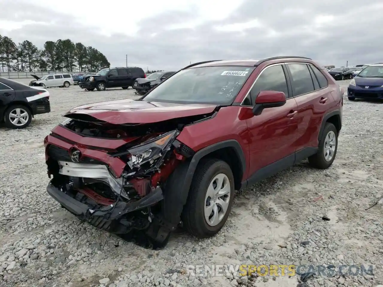 2 Photograph of a damaged car JTMH1RFV5KD007447 TOYOTA RAV4 2019