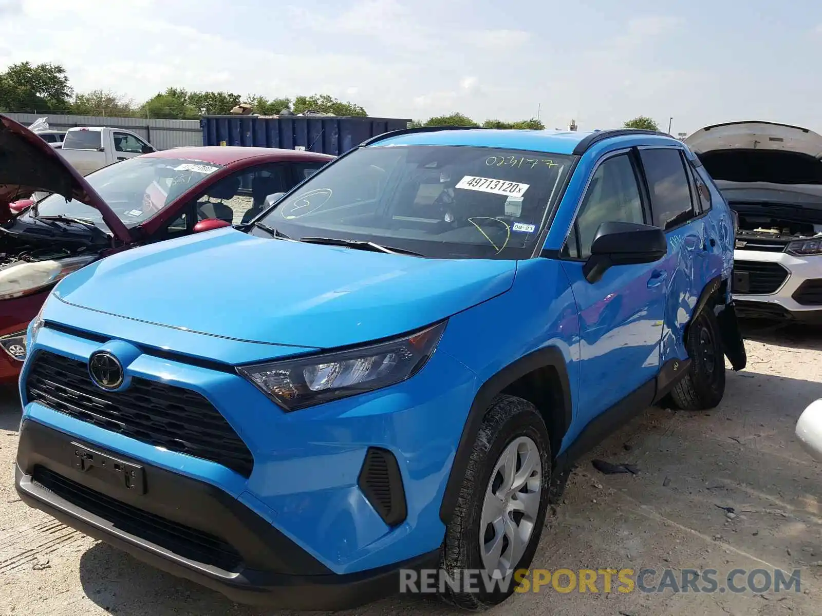 2 Фотография поврежденного автомобиля JTMH1RFV5KD023177 TOYOTA RAV4 2019