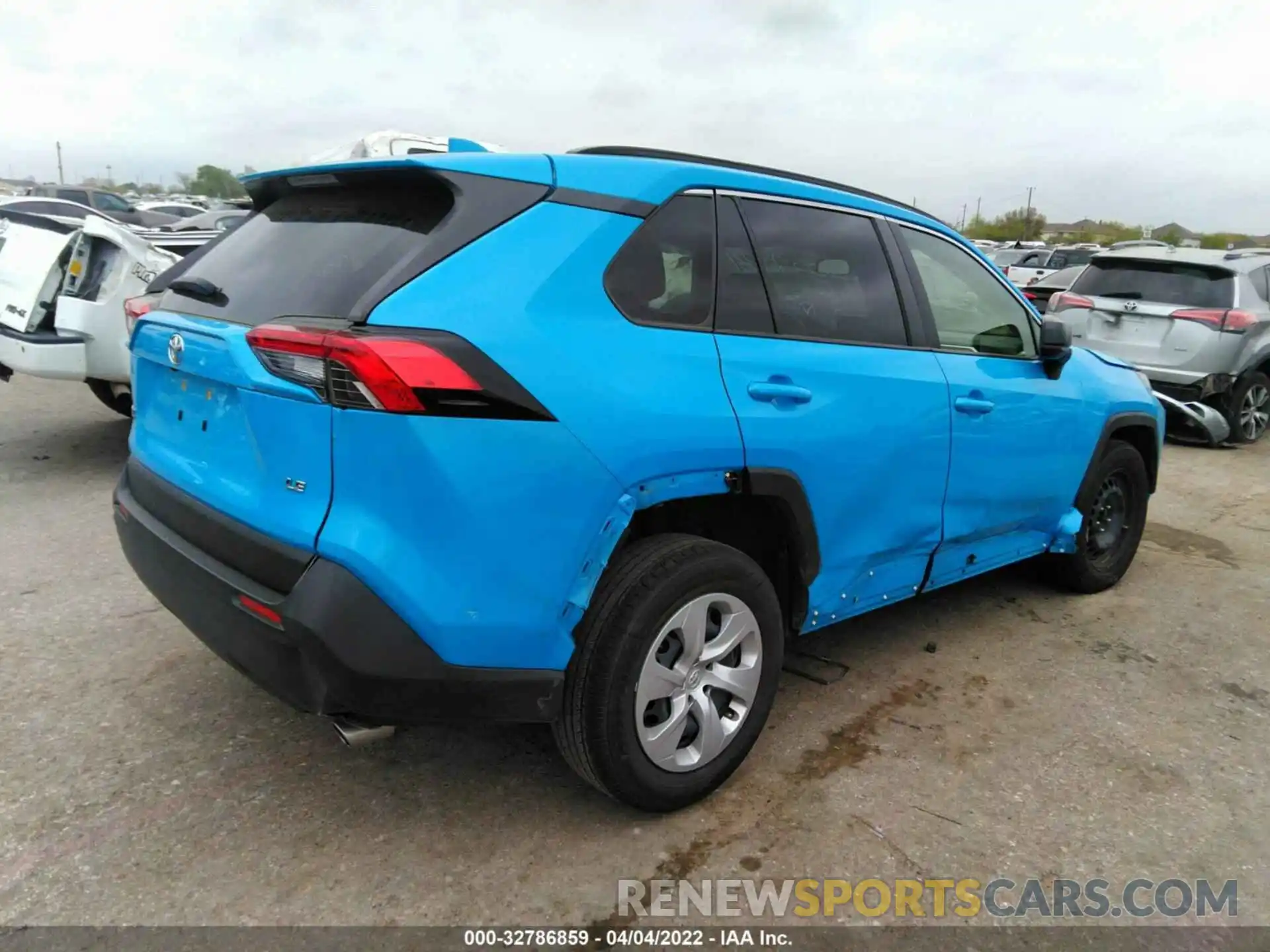 4 Фотография поврежденного автомобиля JTMH1RFV5KD023910 TOYOTA RAV4 2019